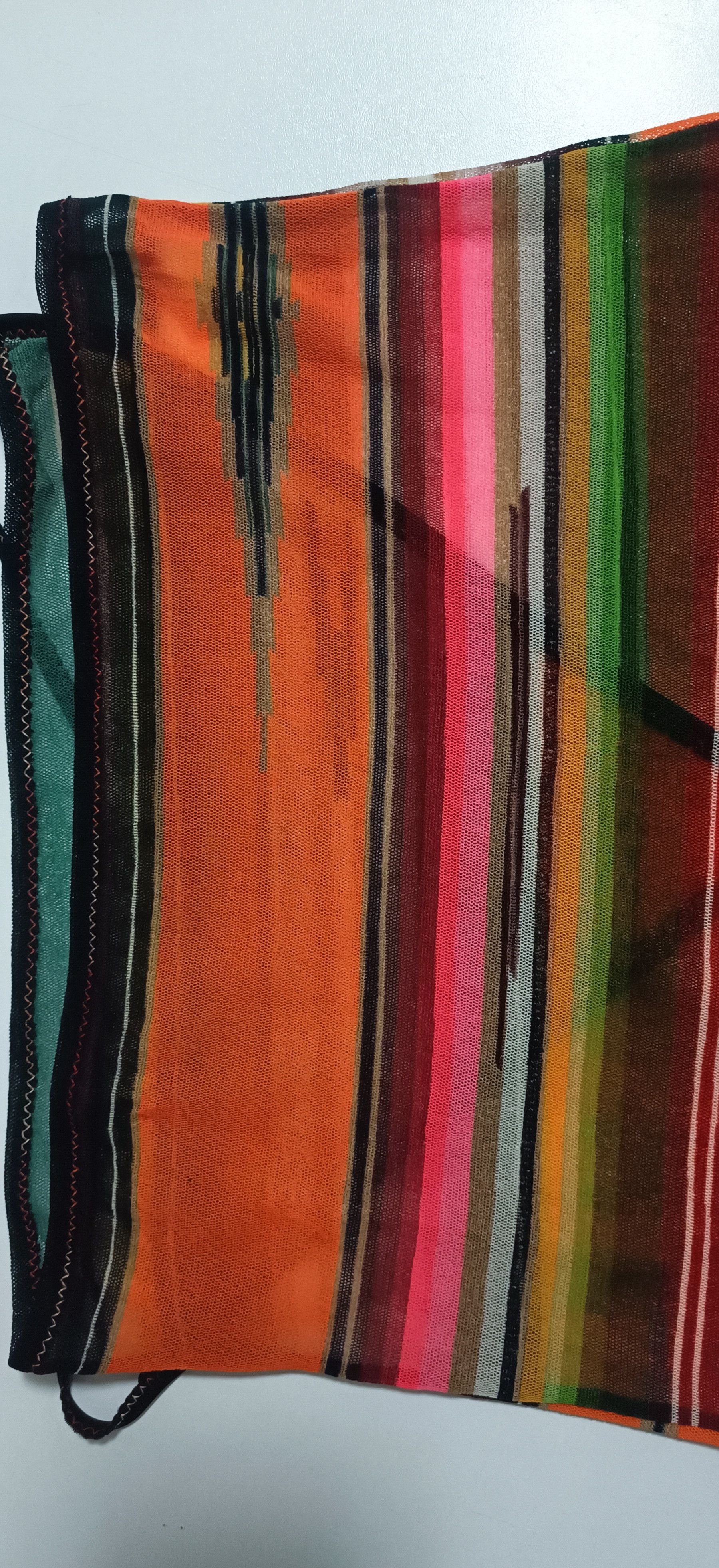 Jean Paul Gaultier SS2005 - Multicolor stripes mesh Crop top Size XS / US 0-2 / IT 36-38 - 18 Thumbnail
