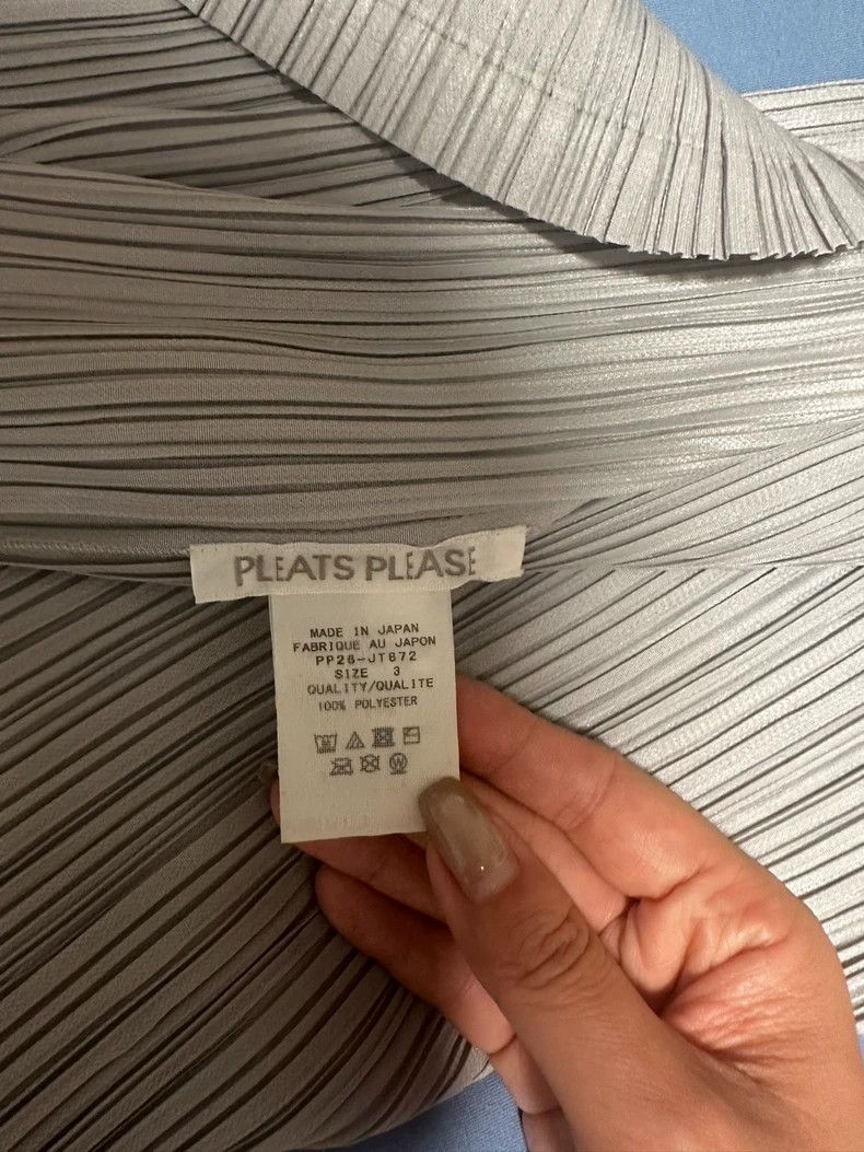 Issey Miyake Issey Miyake size:3 Grey double-flowered long-sleeved shir Size S / US 4 / IT 40 - 3 Thumbnail