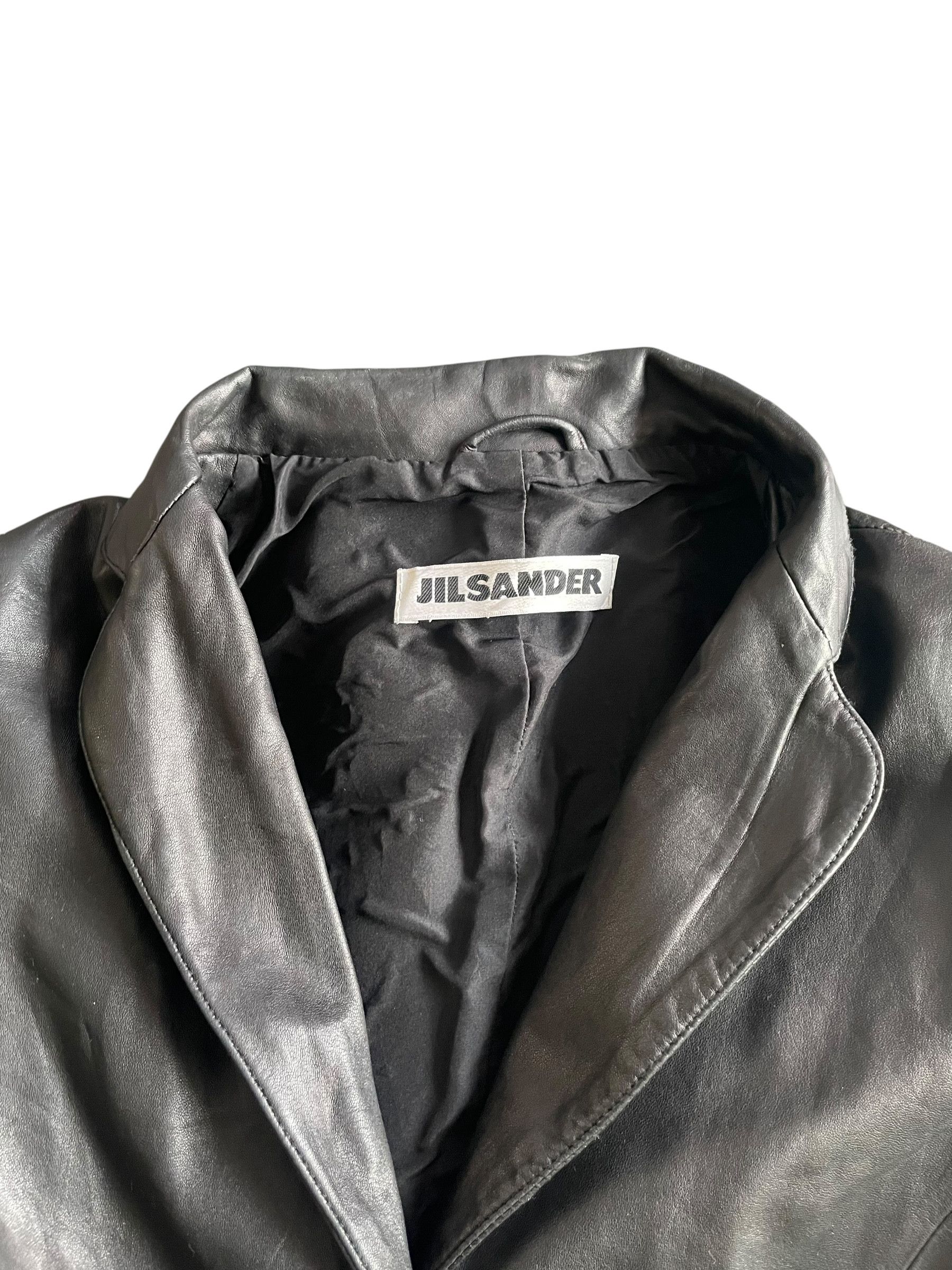 Jil Sander Jill Sander Leather Jacket Size XS / US 0-2 / IT 36-38 - 4 Thumbnail