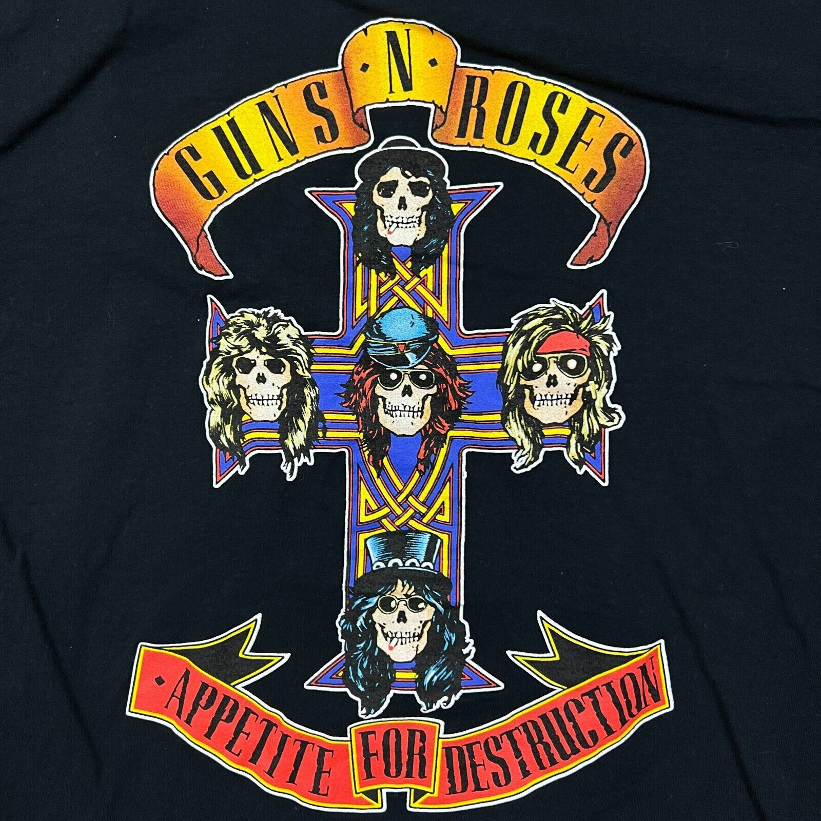 Band Tees × Guns N' Roses × Vintage Guns N' Roses T Shirt Medium Appetite Destruction Band Tee Size US M / EU 48-50 / 2 - 2 Thumbnail