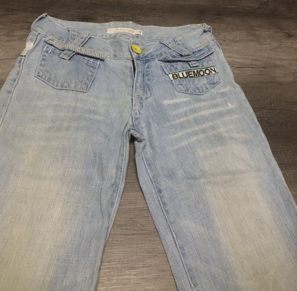 Japanese Brand VINTAGE BLUE MOON BLUE JEANS TEAM HAWAII BMB-93 Size 28" / US 6 / IT 42 - 16 Thumbnail