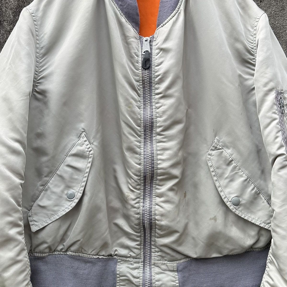 Alpha Industries VTG Alpha Industries Flyers Intermediate Ma-1 Bomber Jacket Size US XL / EU 56 / 4 - 3 Thumbnail