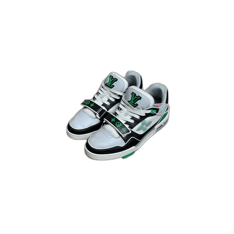 Louis Vuitton Lv Trainer Black Green Sneakers