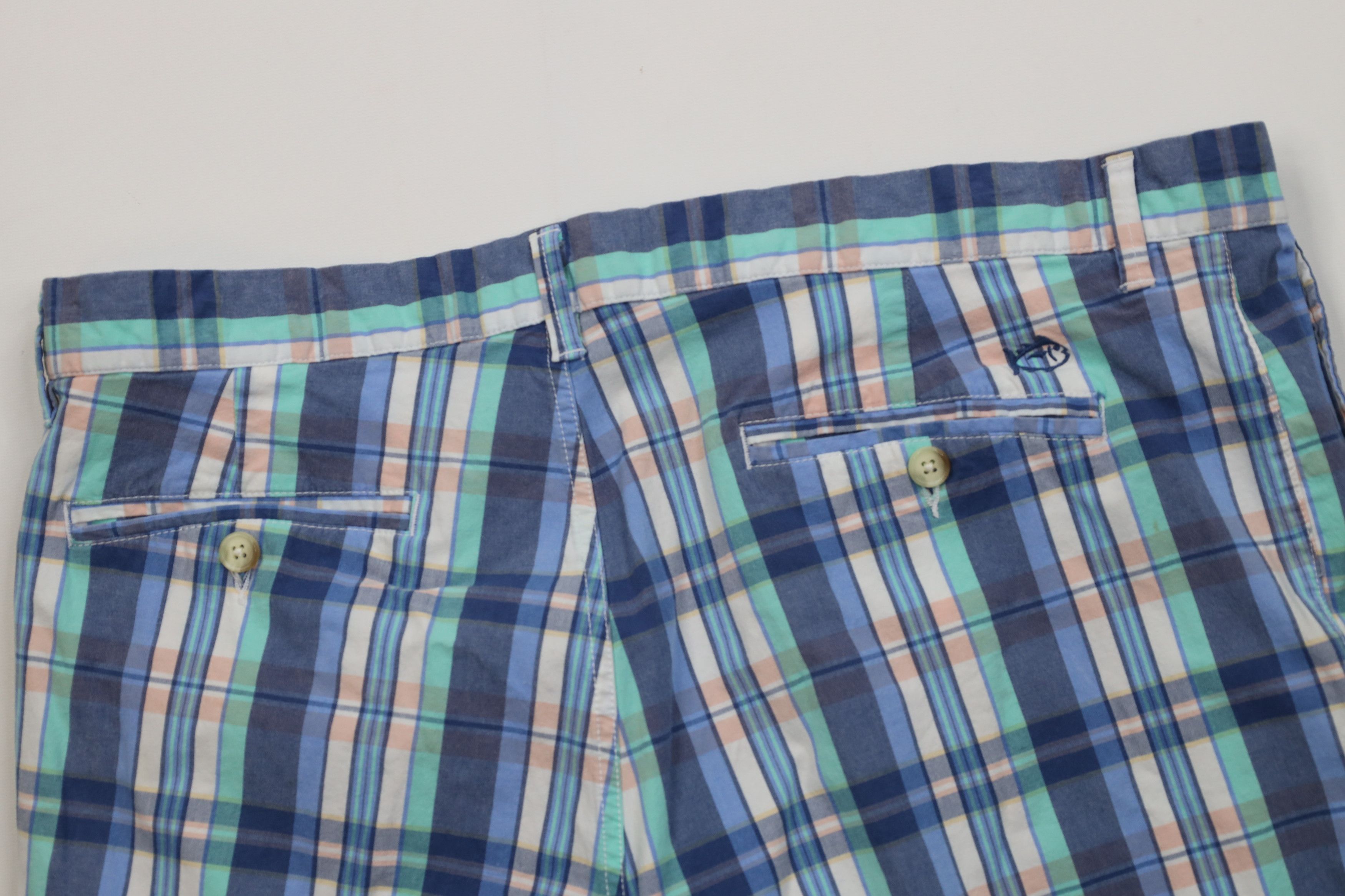 Southern Tide Southern Tide Madras Stretch Above Knee Golf Chino Shorts Size US 40 / EU 56 - 9 Thumbnail