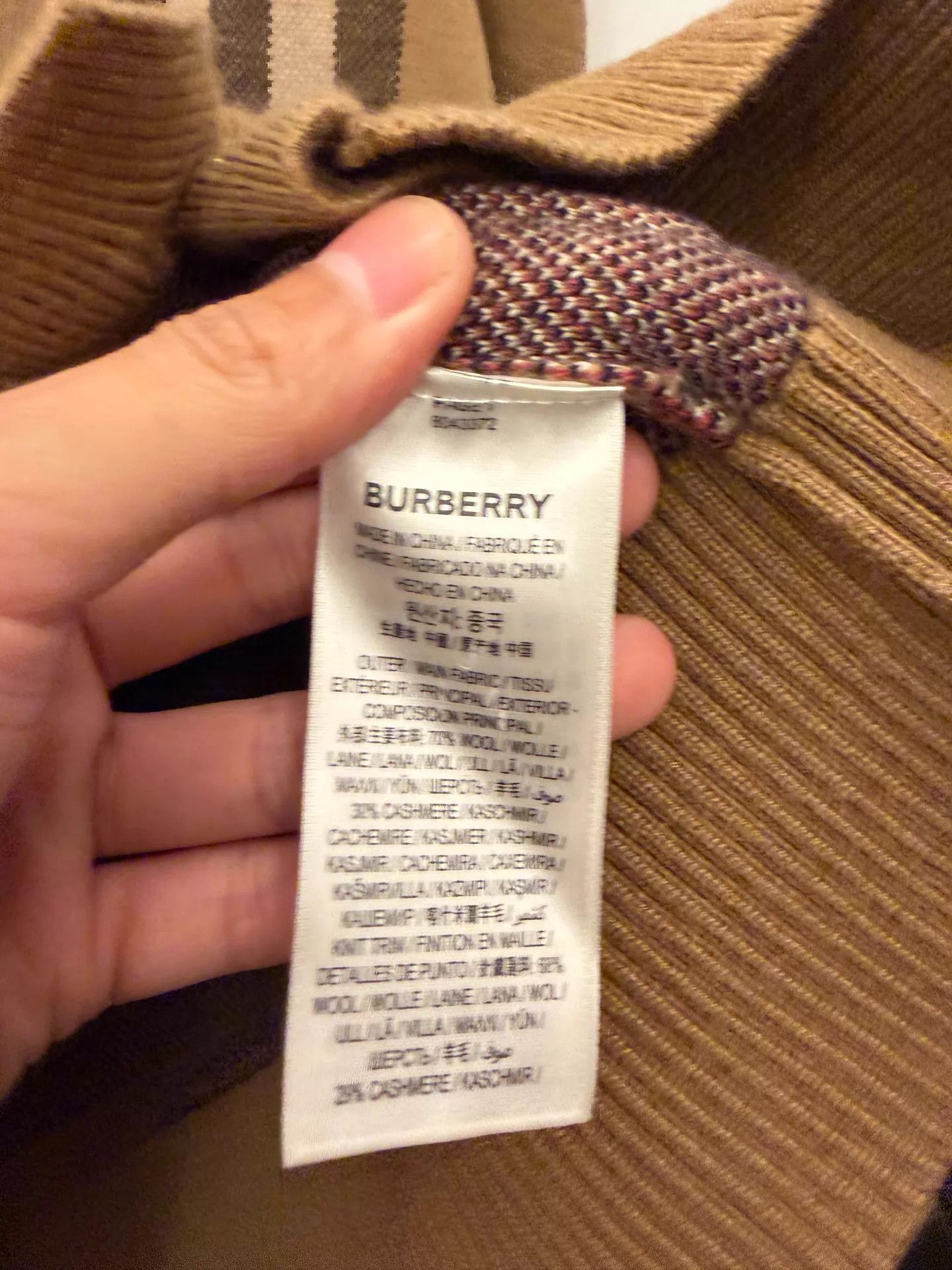 Burberry Burberry Check Wool-Cashmere Sweater Women's XS Size XS / US 0-2 / IT 36-38 - 5 Thumbnail