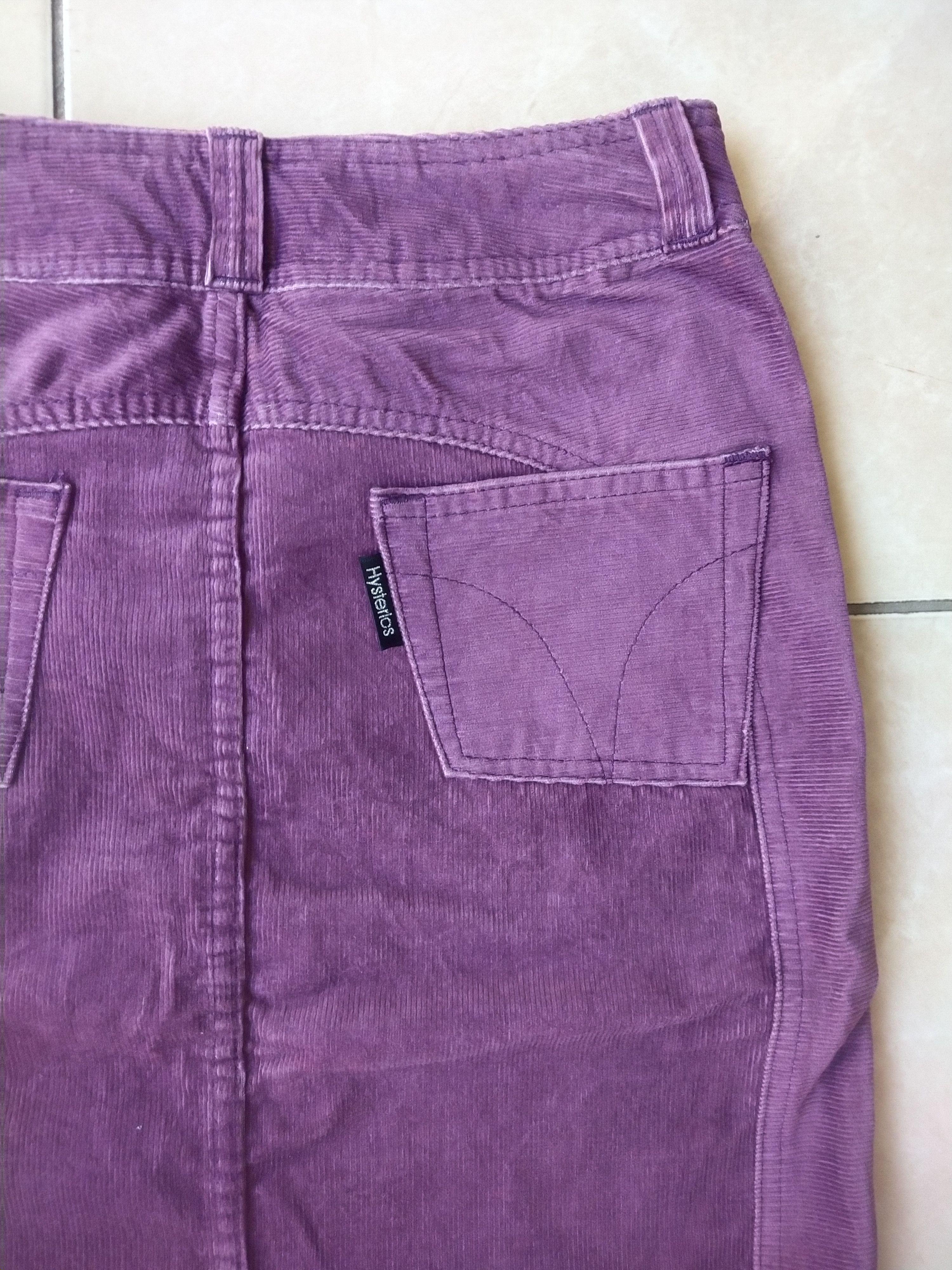 Hysteric Glamour Hysteric Glamour Purple Corduroy Skirt Made in Japan Size 27" / US 4 / IT 40 - 5 Thumbnail