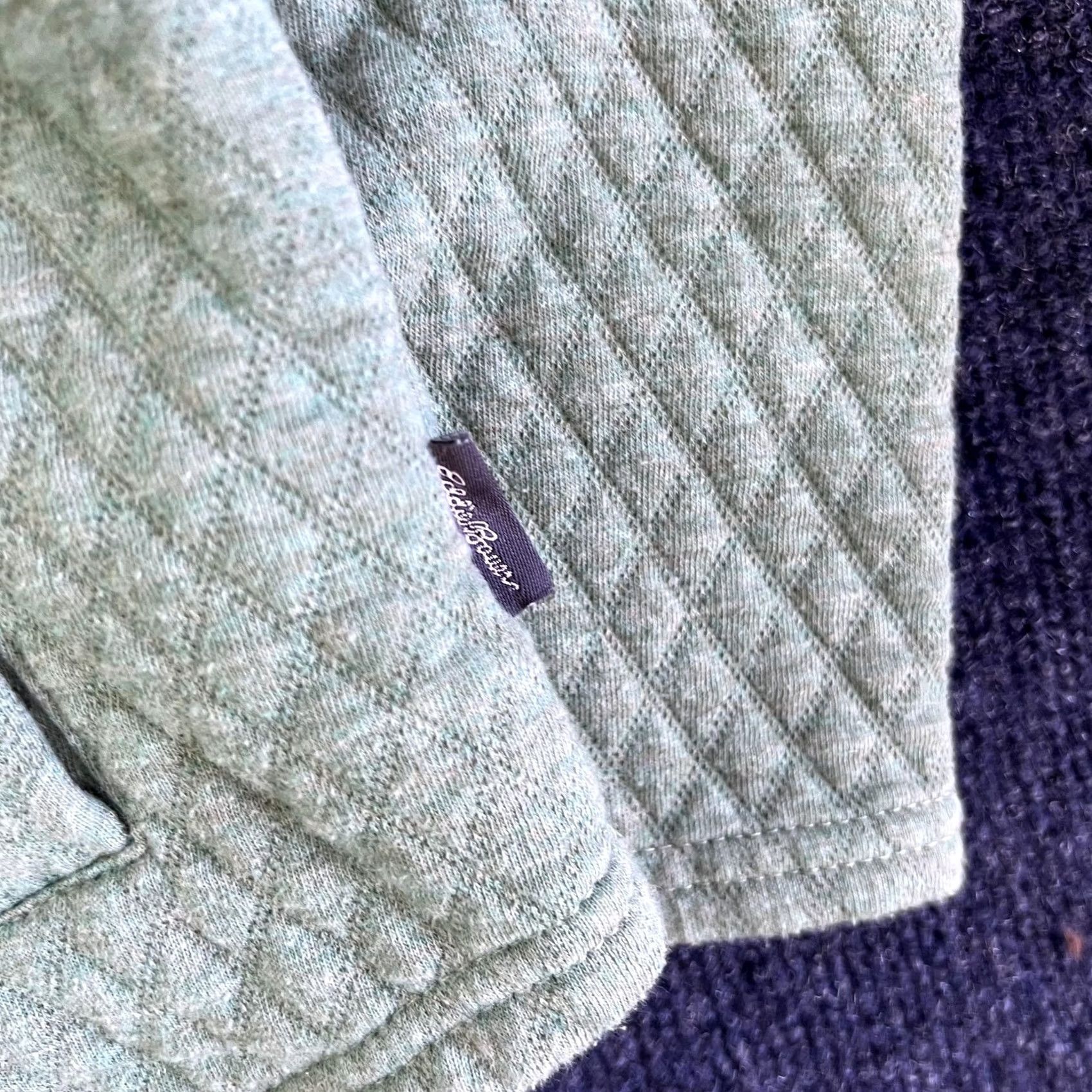 Eddie Bauer Eddie Bauer Jacket Womens M Green Diamond Quilted 1/2 Zip Pockets Cashmere? Size M / US 6-8 / IT 42-44 - 4 Thumbnail