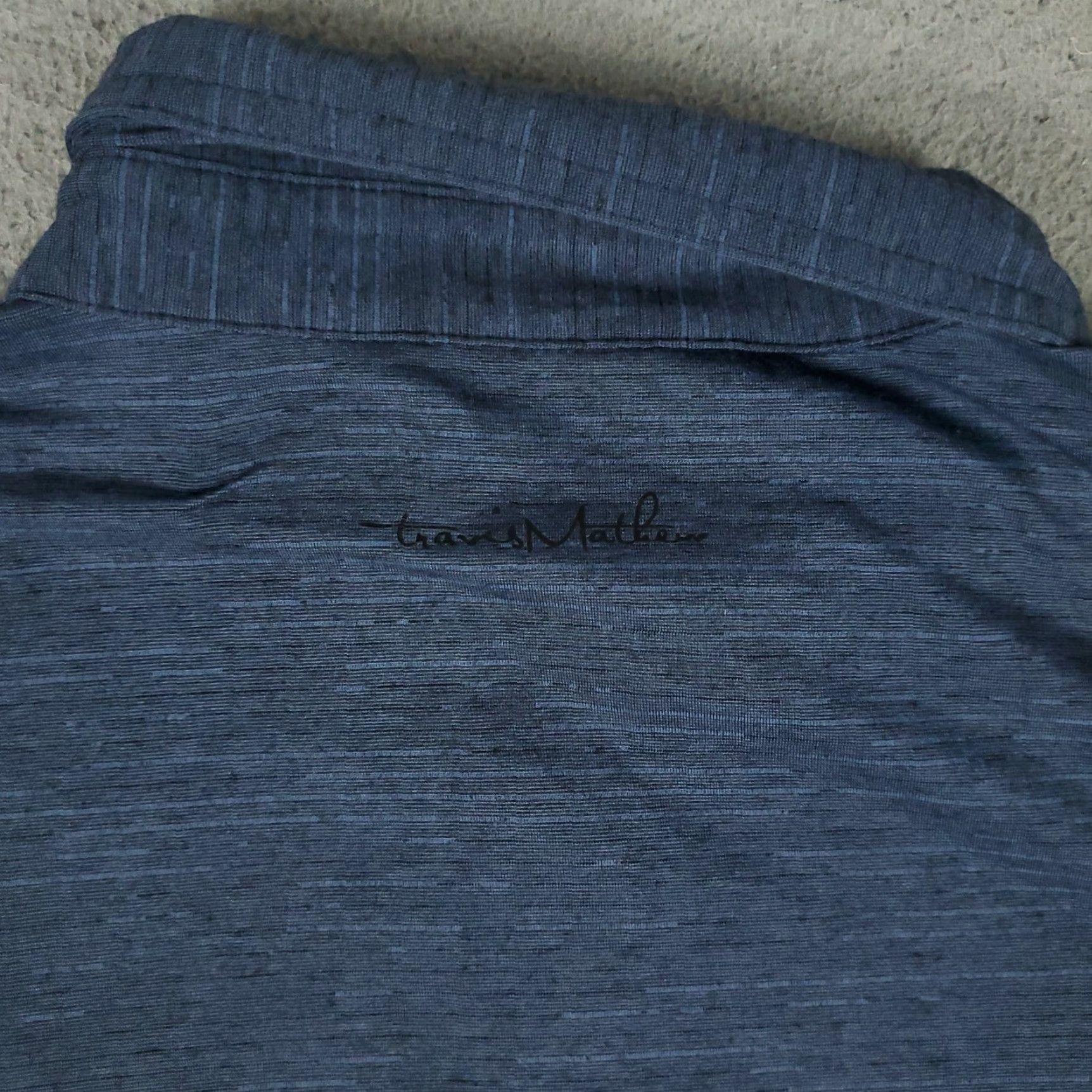 TravisMathew Travis Mathew Polo Shirt Mens Large Blue Golf Casual Short Sleeve Solid Activewear Size US L / EU 52-54 / 3 - 4 Thumbnail