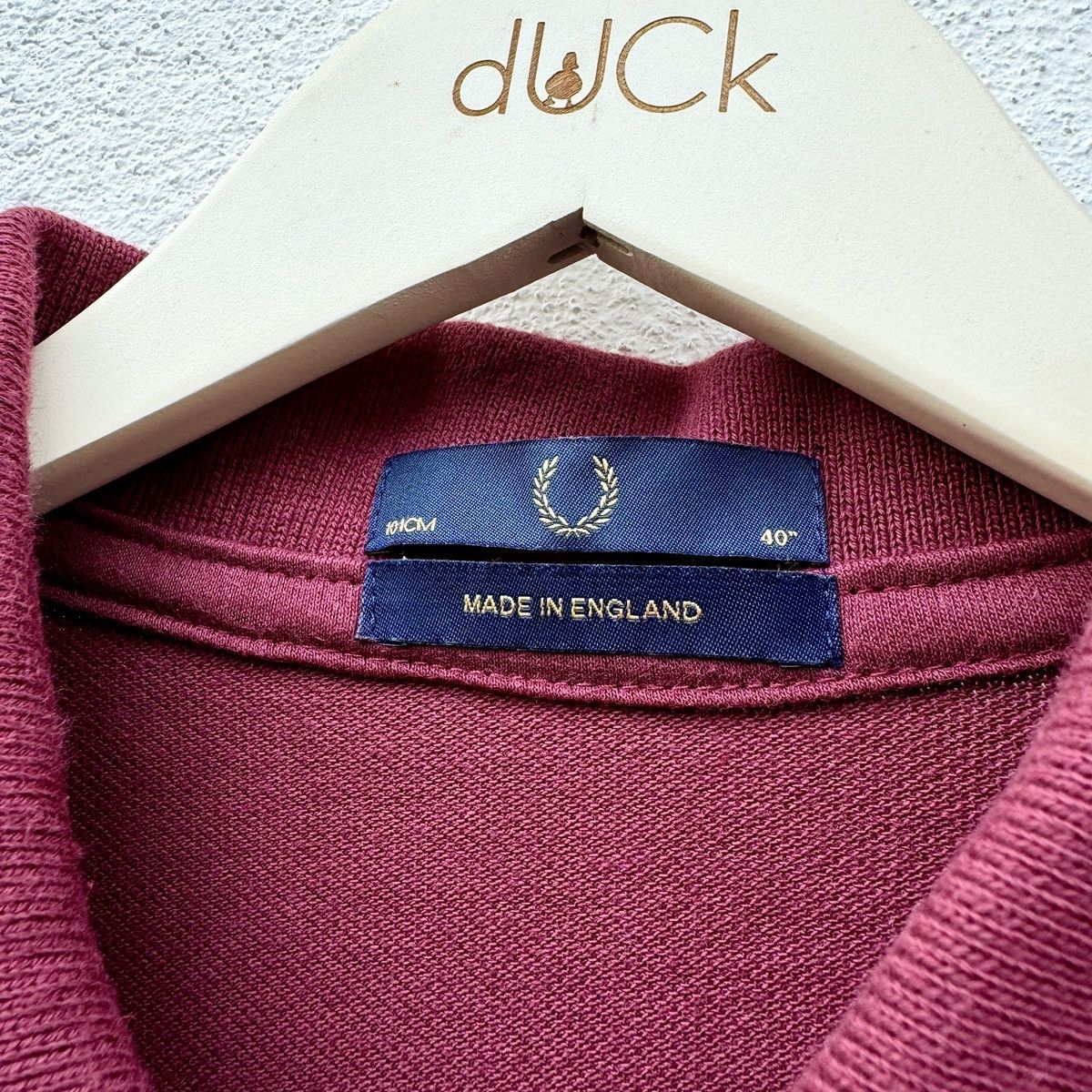 Other FRED PERRY 'M12' Classic Twin Tapped Maroon Polo Tee ENGLAND Size US M / EU 48-50 / 2 - 6 Thumbnail