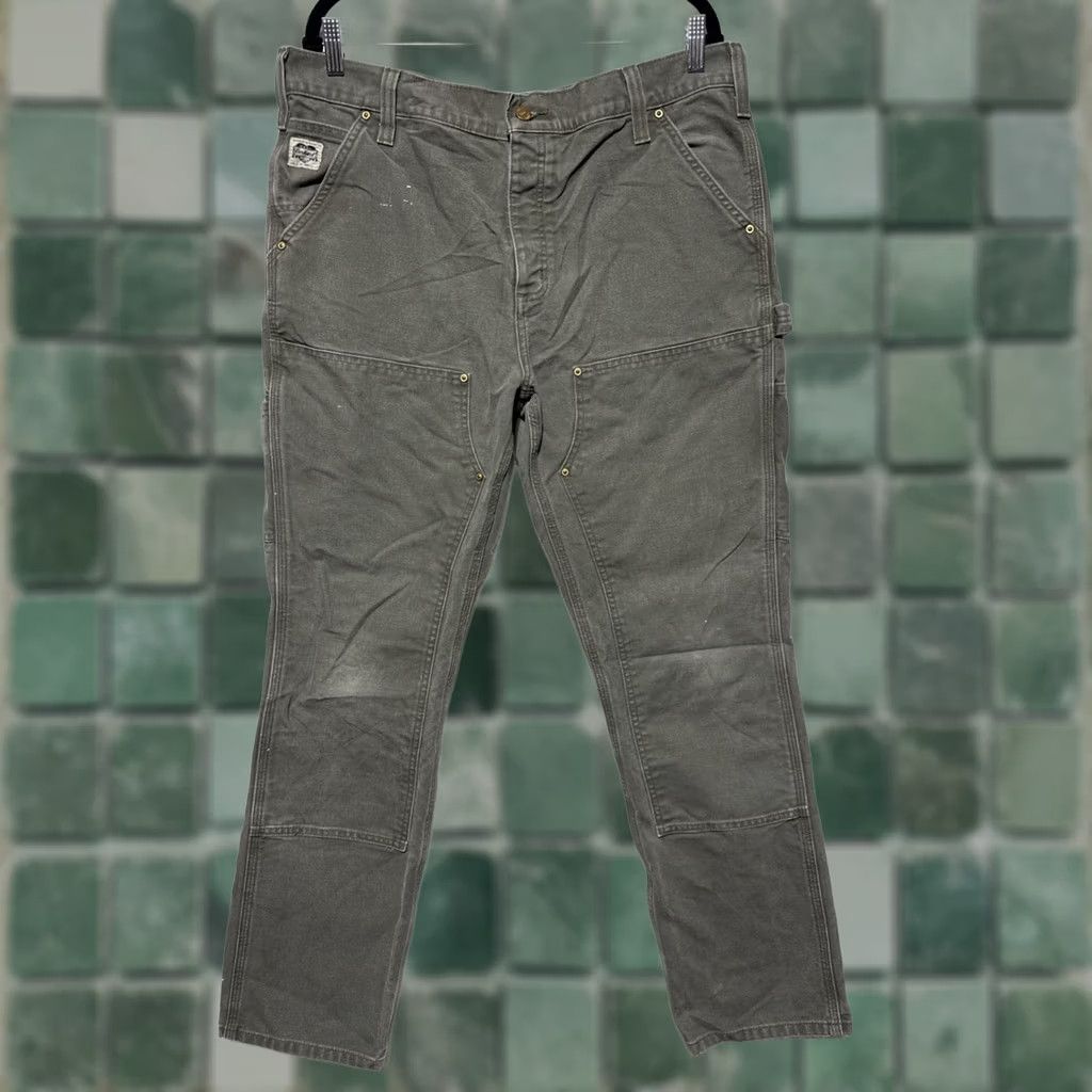 Carhartt Carhartt Heart Logo B361 MOS Duck Canvas Double Knee Work Pants Men's 36x32 Brown Cotton Carpenter Pockets 1889® Workwear Mens Size US 36 / EU 52 - 1 Thumbnail