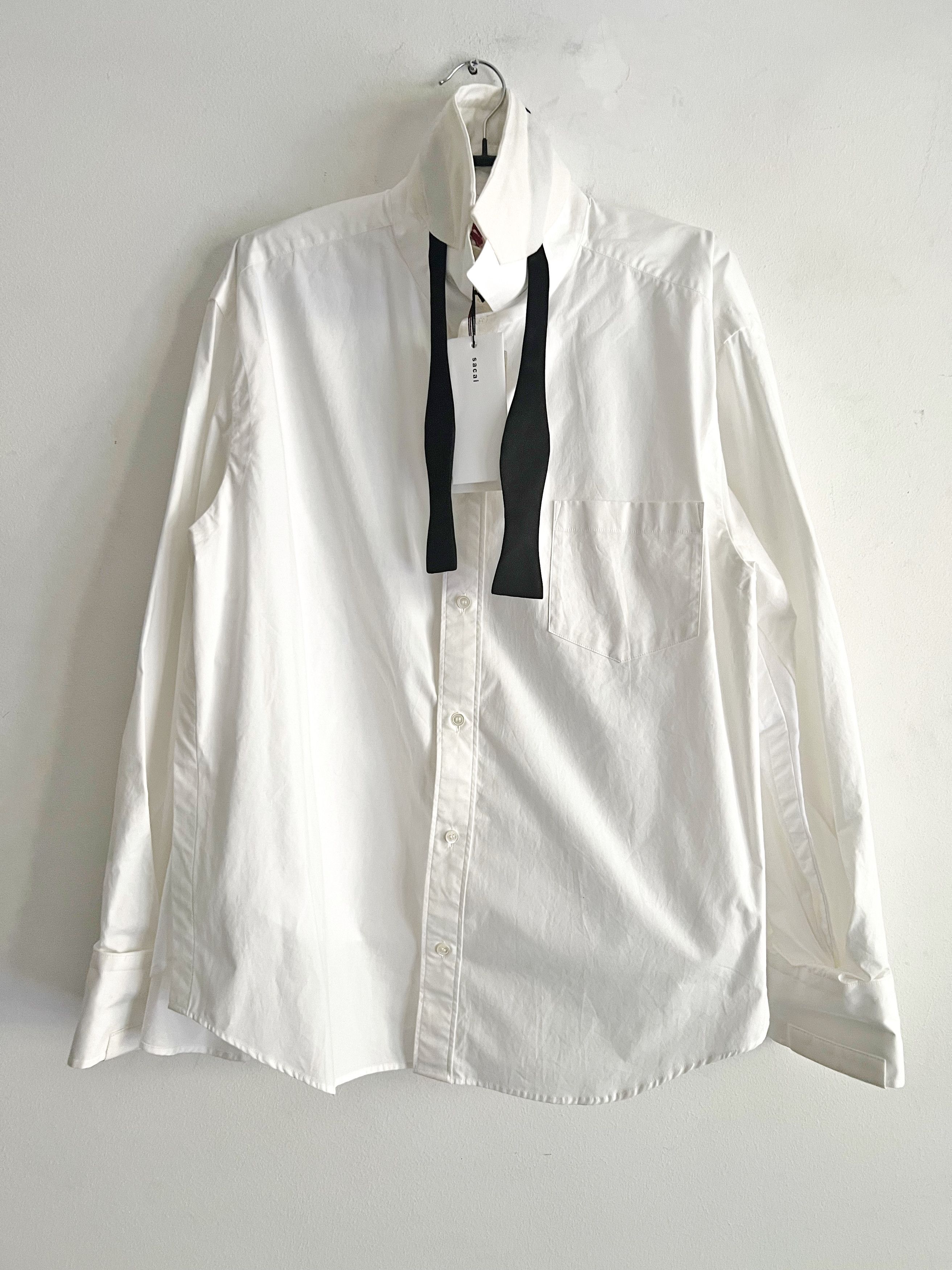 Sacai Runway '20 S/S Layered Poplin Masterpiece Size US M / EU 48-50 / 2 - 2 Thumbnail