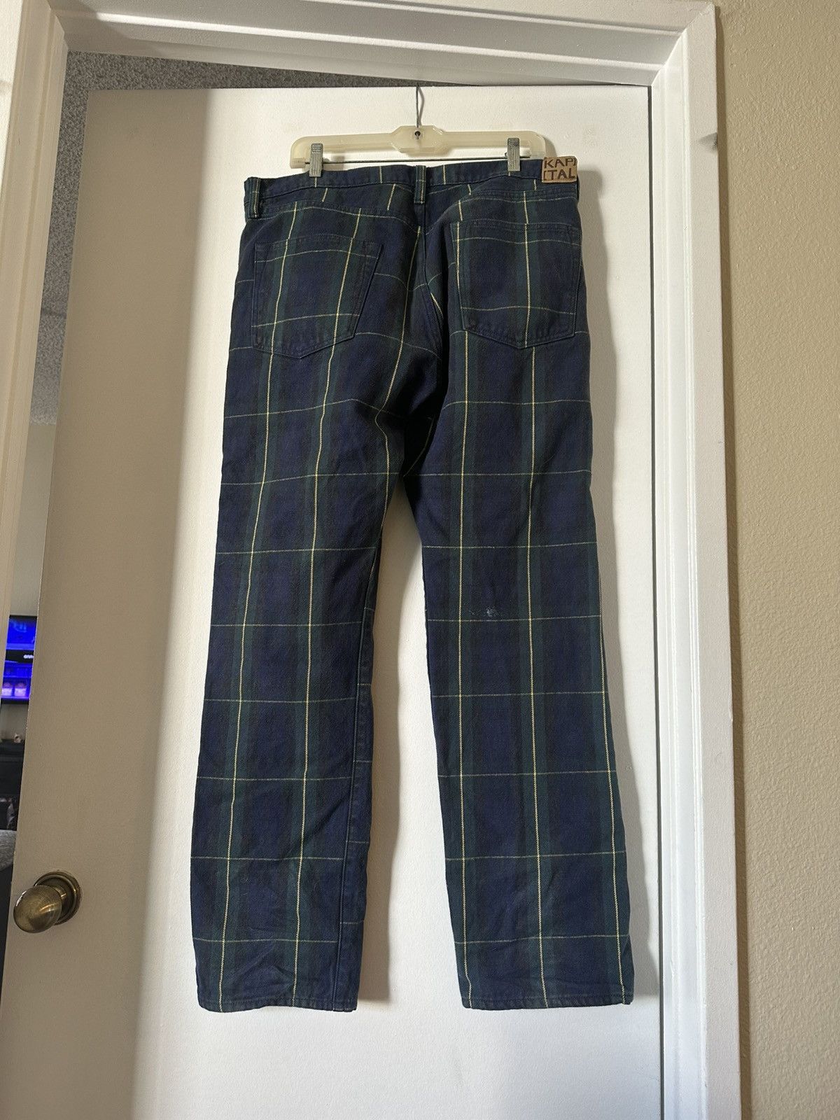 Kapital Kapital 11oz studded plaid pants Size US 38 / EU 54 - 5 Thumbnail