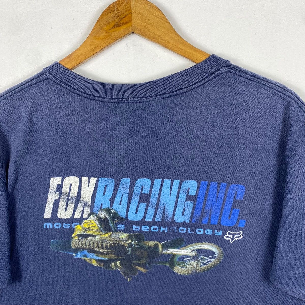 Fox Racing Vintage 00s FOX RACING Motocross Technology Graphic Faded Size US M / EU 48-50 / 2 - 2 Thumbnail