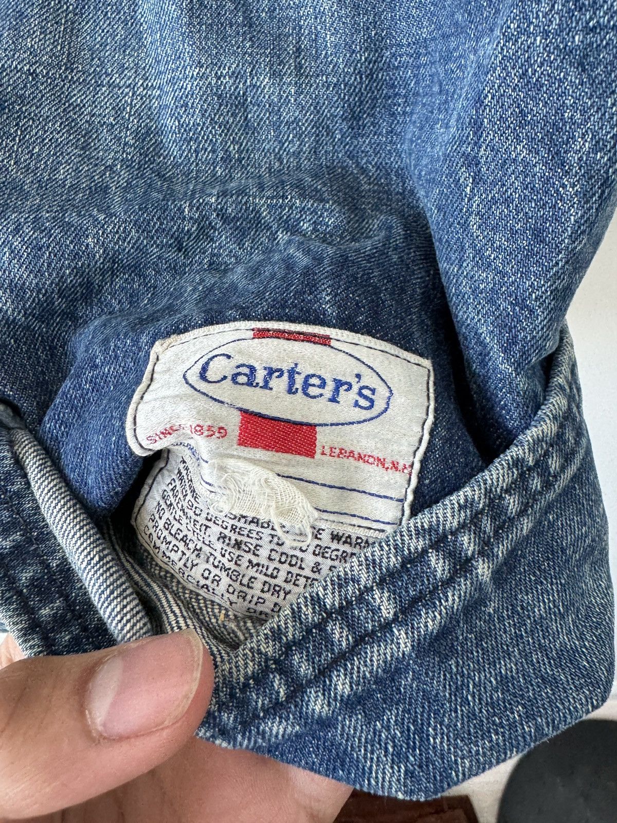 Carter's Vintage Carter’s Denim Sherpa Lined Work Vest Size US M / EU 48-50 / 2 - 4 Thumbnail