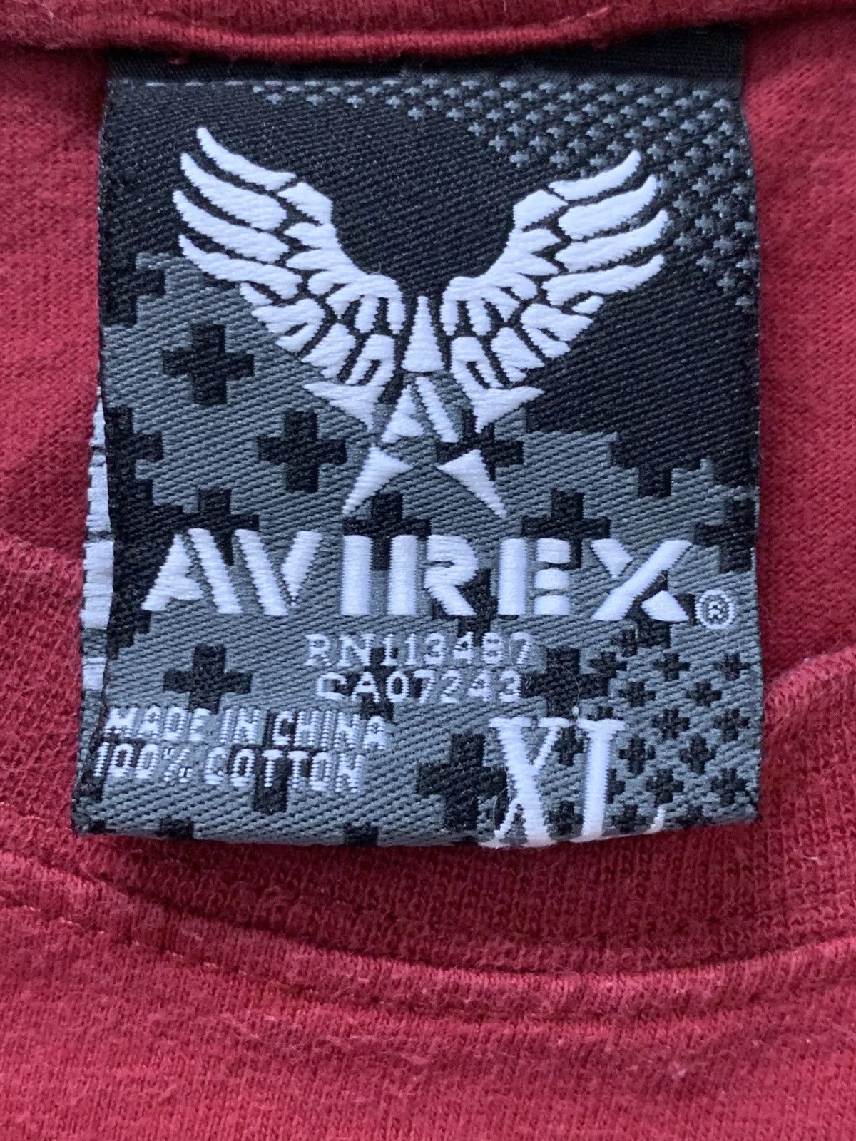 Avirex Avirex Classics Cross Wings Embroidered T Shirt Size US XL / EU 56 / 4 - 13 Thumbnail