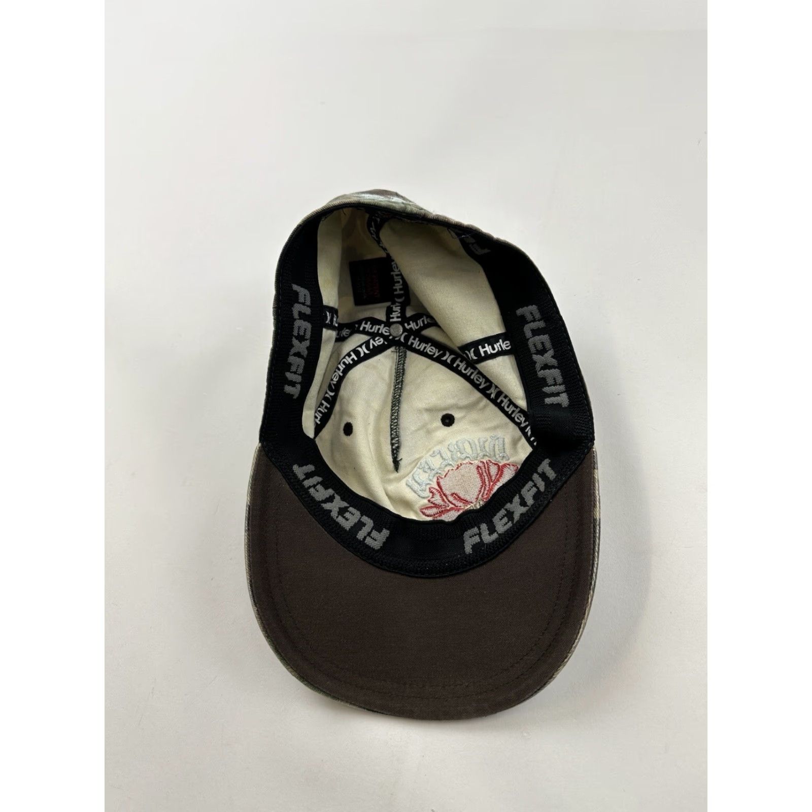 Hurley Hurley Hat Fitted Cap One Size Mens Camouflage Camo Print Flexfit Y2K Vintage Size ONE SIZE - 5 Thumbnail