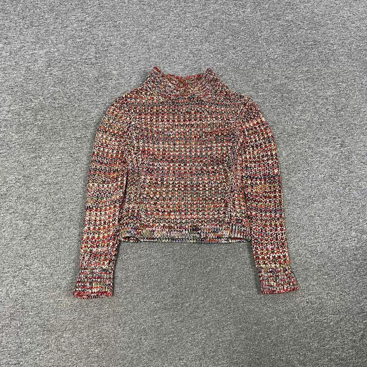 Chanel Chanel Earth Color Block Turtleneck Sweater 38 98N Size S / US 4 / IT 40 - 1 Thumbnail
