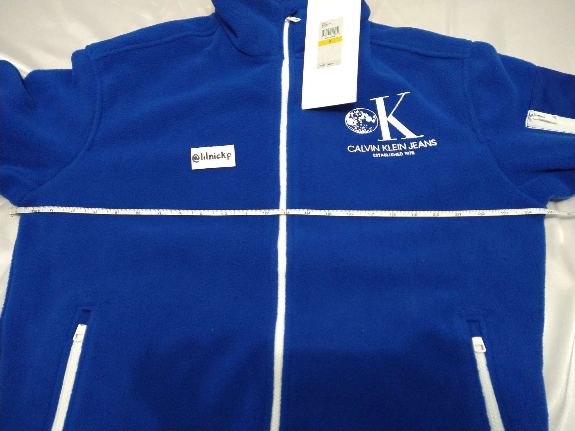 Calvin Klein 205W39NYC EST. 1978 Lunar Ascent OK Logo Fleece Jacket Size US M / EU 48-50 / 2 - 4 Thumbnail