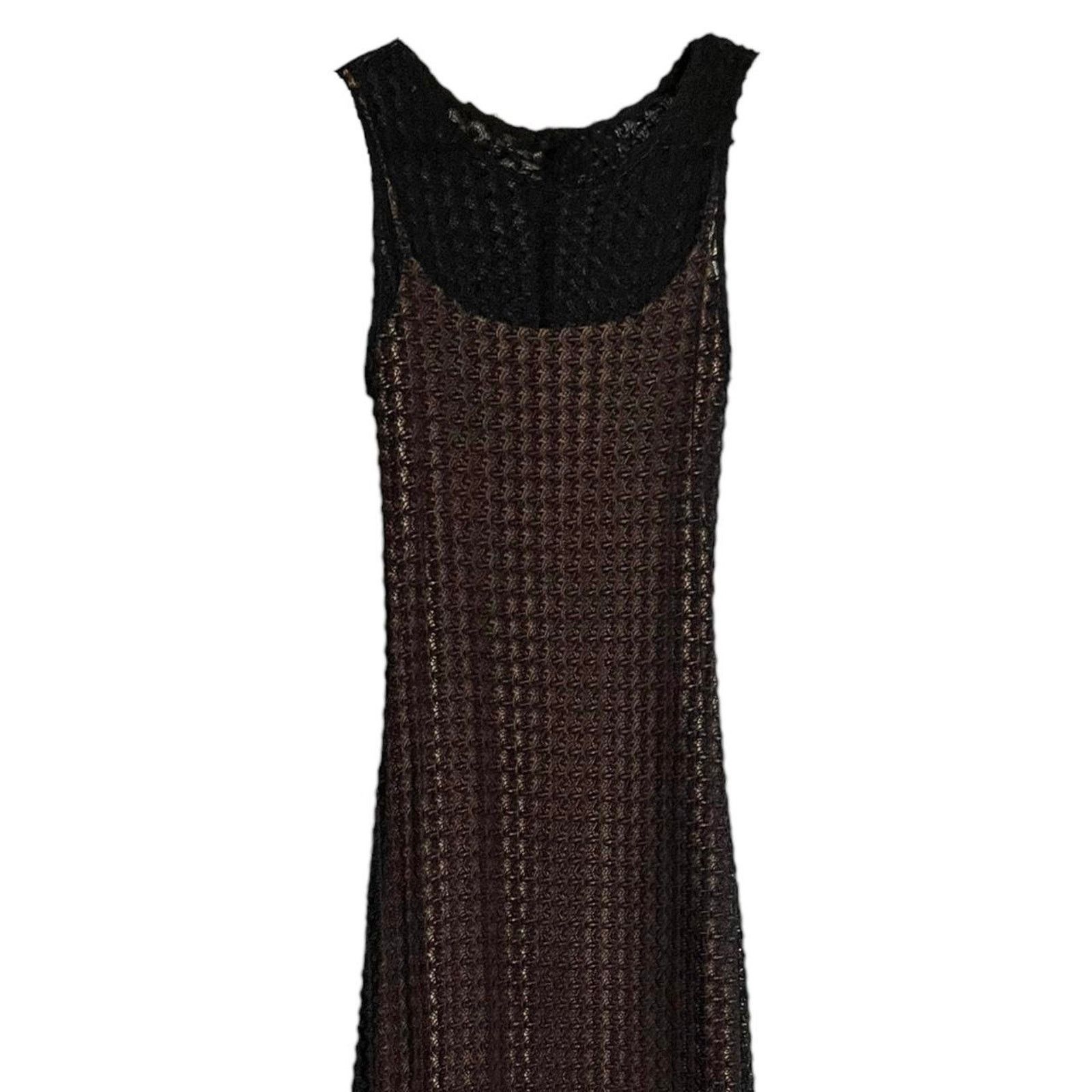 Express Vintage Y2K dark fairy goth vamp black maxi dress Size 1/2 Size XS / US 0-2 / IT 36-38 - 3 Thumbnail