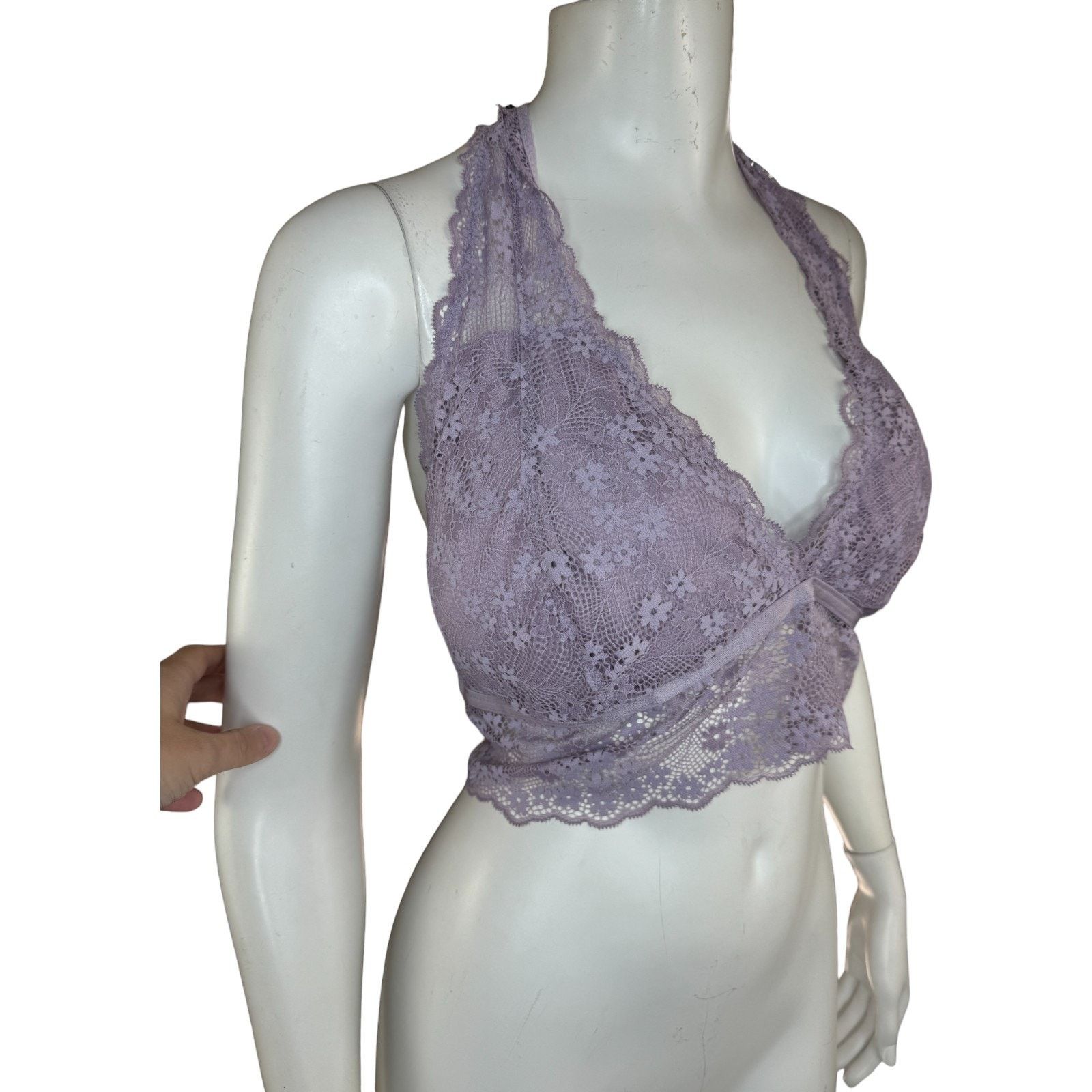 rue21 True by Rue 21 Purple Halter Bralette 3X 42D- 42DD NWT Size ONE SIZE - 3 Thumbnail