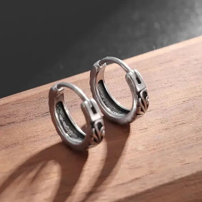 Jewelry Retro Hypoallergenic Hoop Earring Size ONE SIZE - 2 Thumbnail