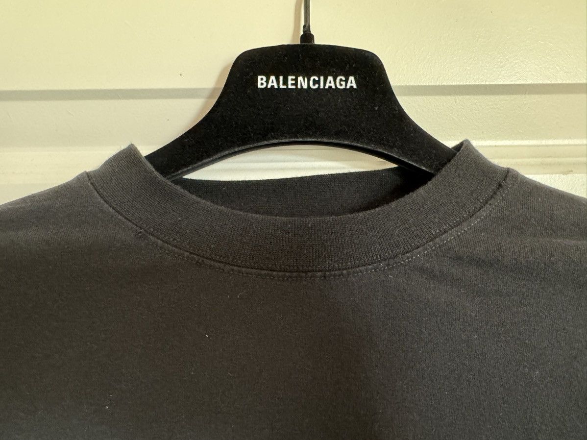 Balenciaga Balenciaga Spring 24 Darkwave Heavy Metal Fitted Longsleeve Size US L / EU 52-54 / 3 - 3 Thumbnail