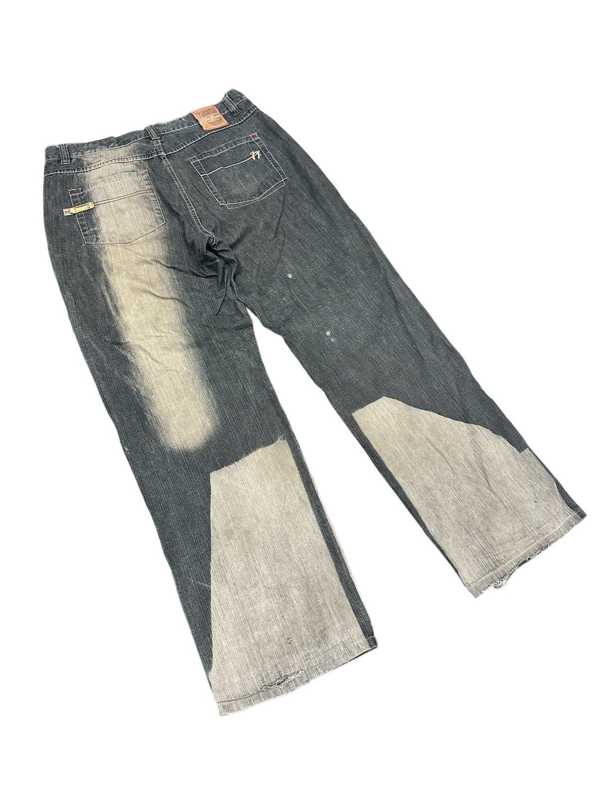Ecko Unltd. Rare Vintage Y2K PHAT FARM Acid Wash Effects Baggy Jeans Size US 38 / EU 54 - 6 Thumbnail