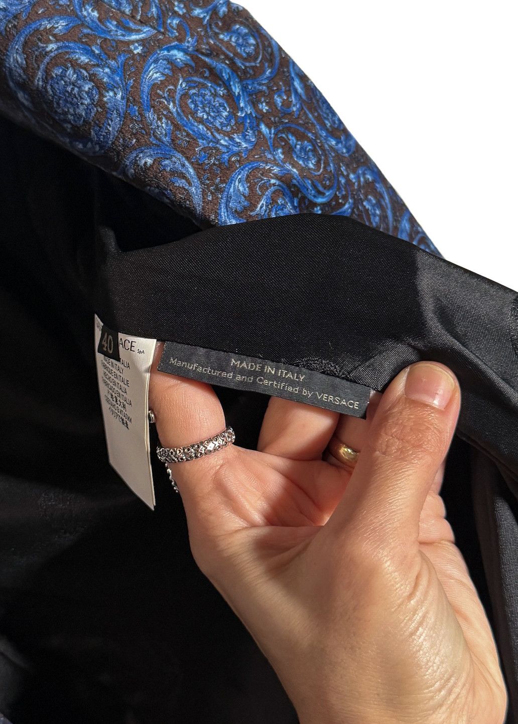 Versace Versace Floral Velvet Double-Breasted Medusa Buttons Blazer Size S / US 4 / IT 40 - 10 Thumbnail