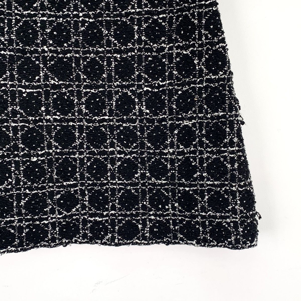 Dior Dior Diamond Pattern Blend Tweed Reversible Mini Dress K26WX Size 26" / US 2 / IT 38 - 4 Thumbnail