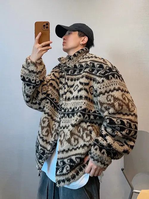 VIBE Aztec Tribal Graphic Full Zip Jacket Size US M / EU 48-50 / 2 - 6 Thumbnail