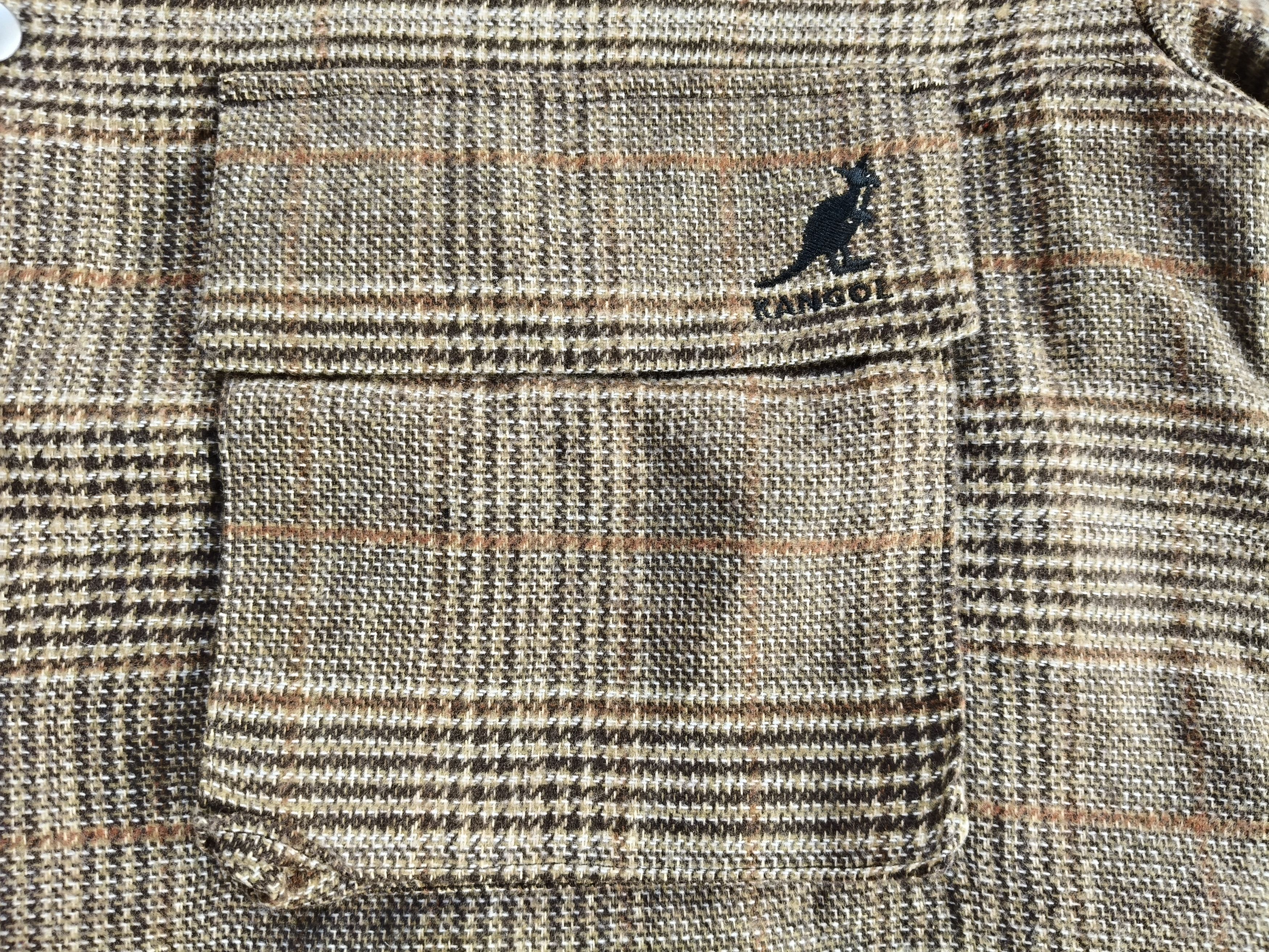 Kangol Kangol Button Up Flannel Jacket Size US L / EU 52-54 / 3 - 9 Thumbnail
