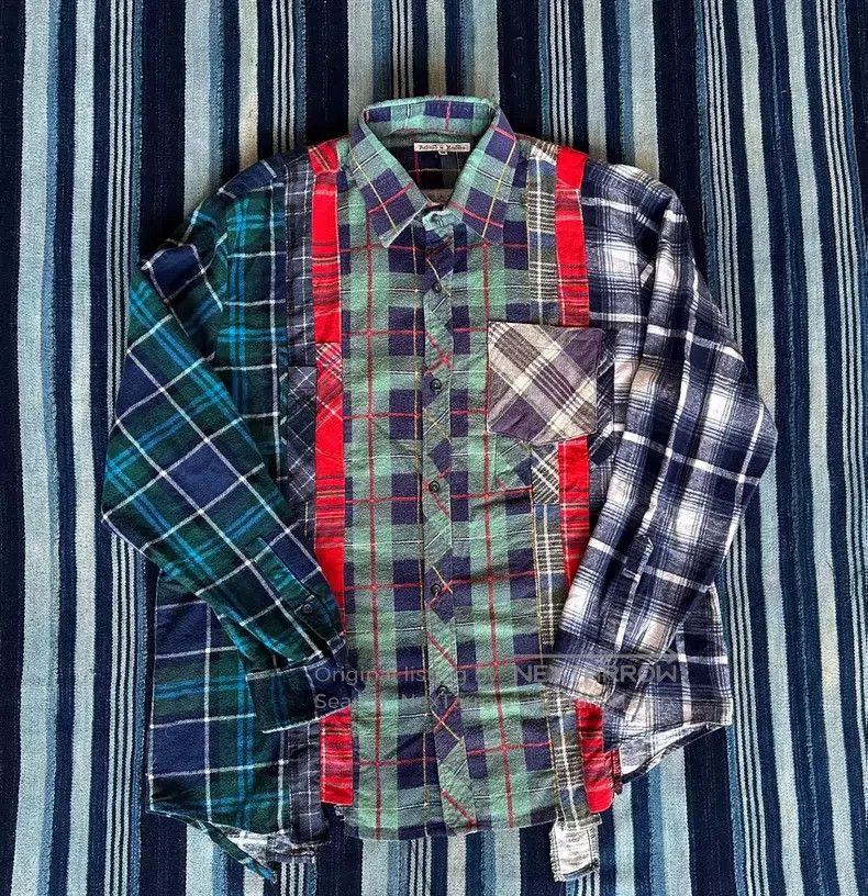 Needles Needles Patchwork washed vintage shirt Size US M / EU 48-50 / 2 - 2 Thumbnail