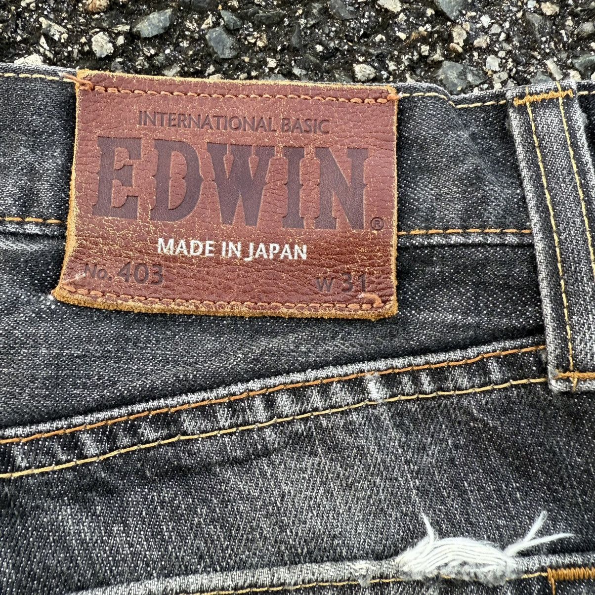 Edwin W33 VINTAGE EDWIN DENIM RIPPEP BLACK JEANS PANTS Size US 33 - 16 Thumbnail
