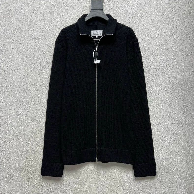 Maison Margiela Maison Margiela Zip-Up Black Sweater Jacket- dmc Size US L / EU 52-54 / 3 - 1 Thumbnail
