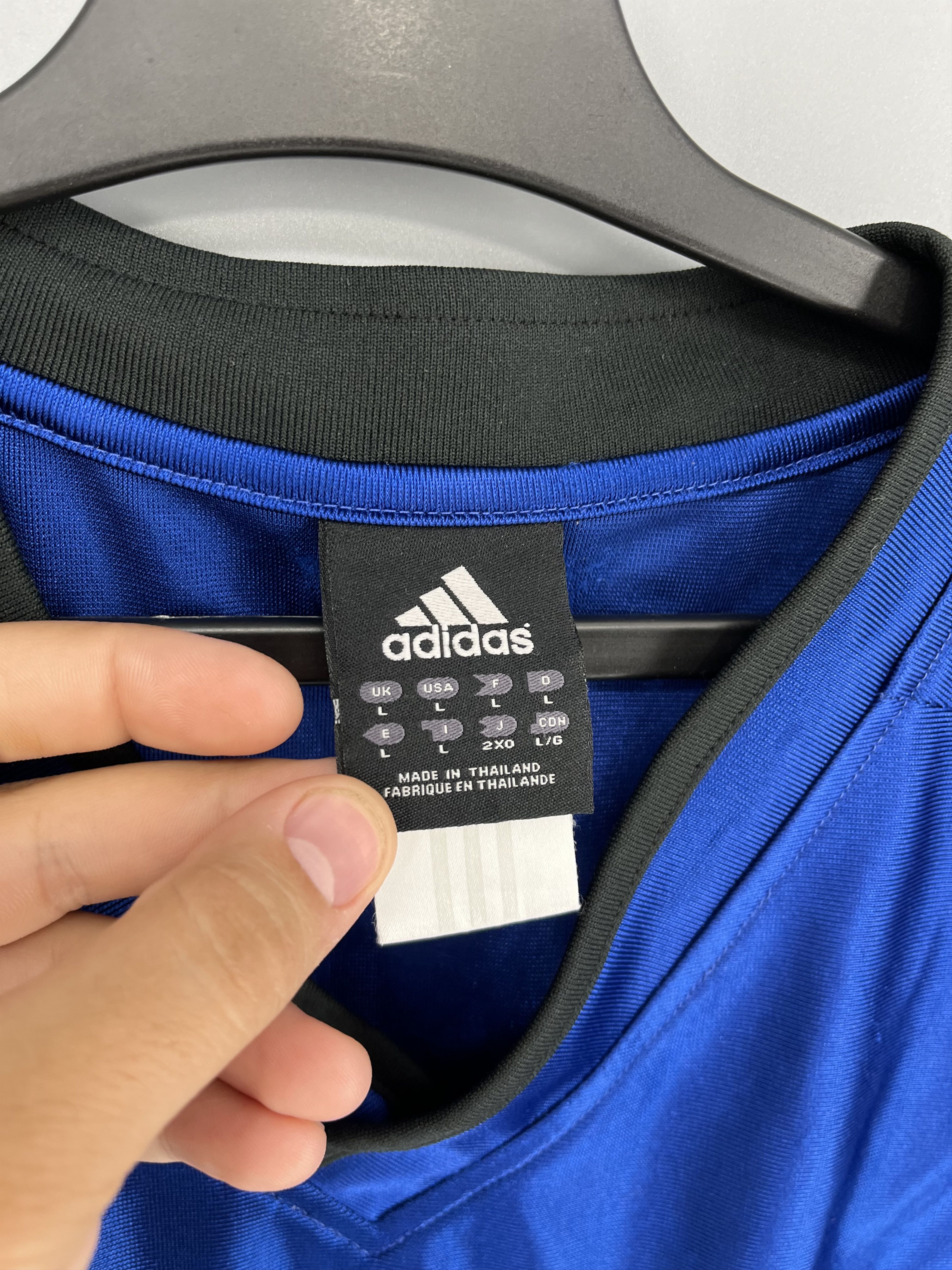 Adidas Adidas Vintage 90s Jersey Number One Basketball Rare Item Size US L / EU 52-54 / 3 - 8 Thumbnail
