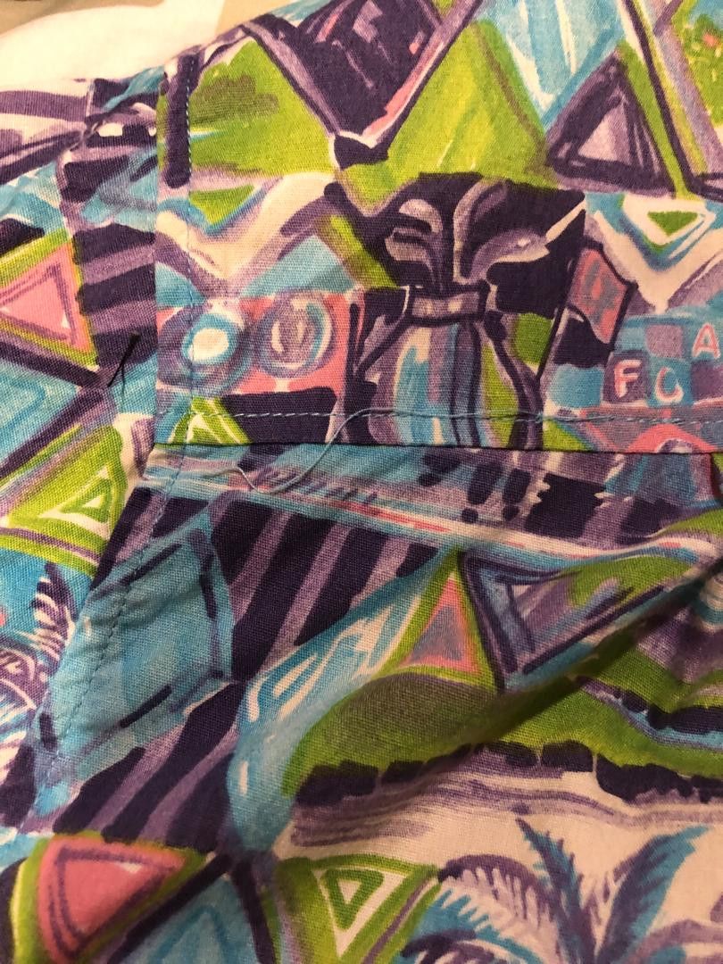 Mizuno Vintage Japan Abstract Geometric Palm Shirt 90s Size US L / EU 52-54 / 3 - 8 Thumbnail