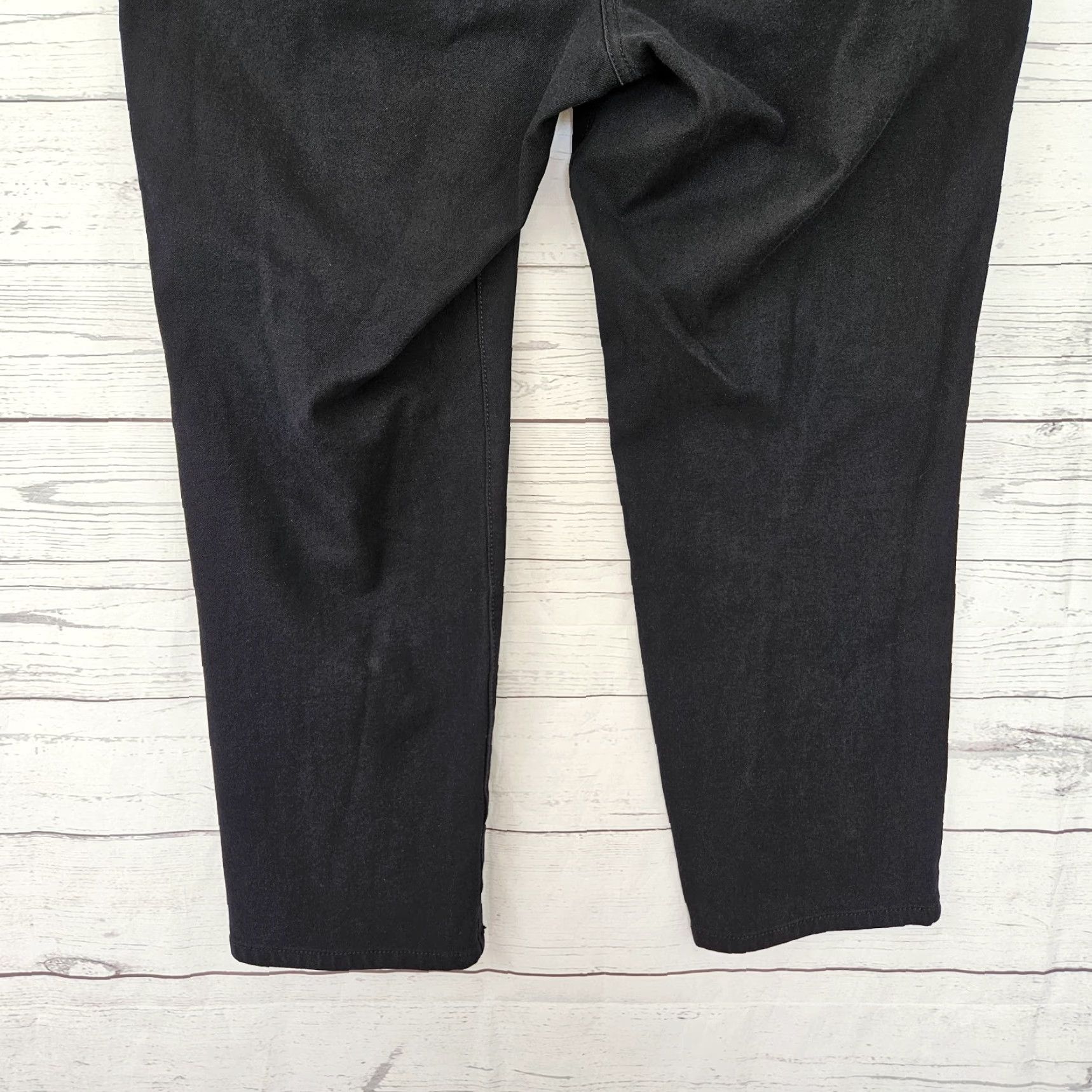 Vintage Chico's So Slimming Womens Ankle Jeans Sz 12 Black Mid Rise Faux Zip Pockets Jeans Slimming Womens 12 Black Ankle Chico's Shirt not provided Size 34" / US 12 / IT 48 - 5 Thumbnail