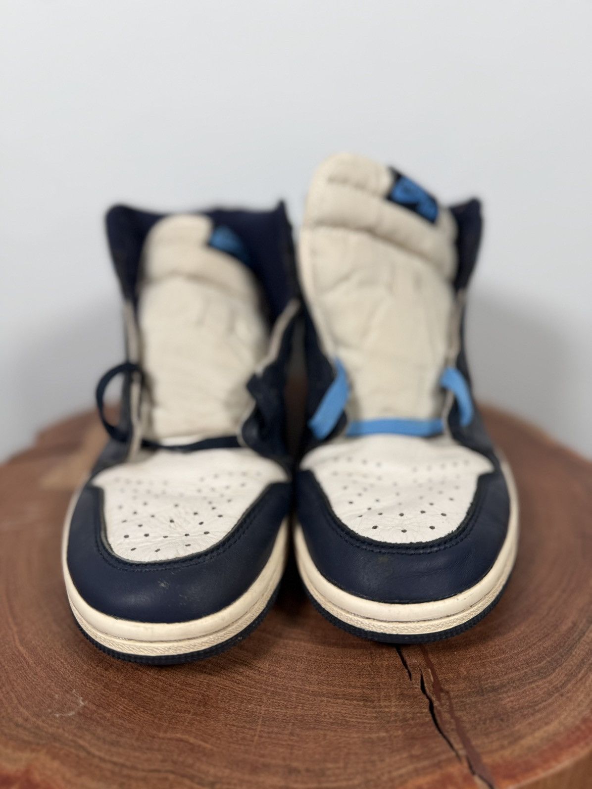 Jordan Brand Nike Jordan 1 Retro High Obsidian Youths Sneakers Size US 8 / IT 38 - 4 Thumbnail
