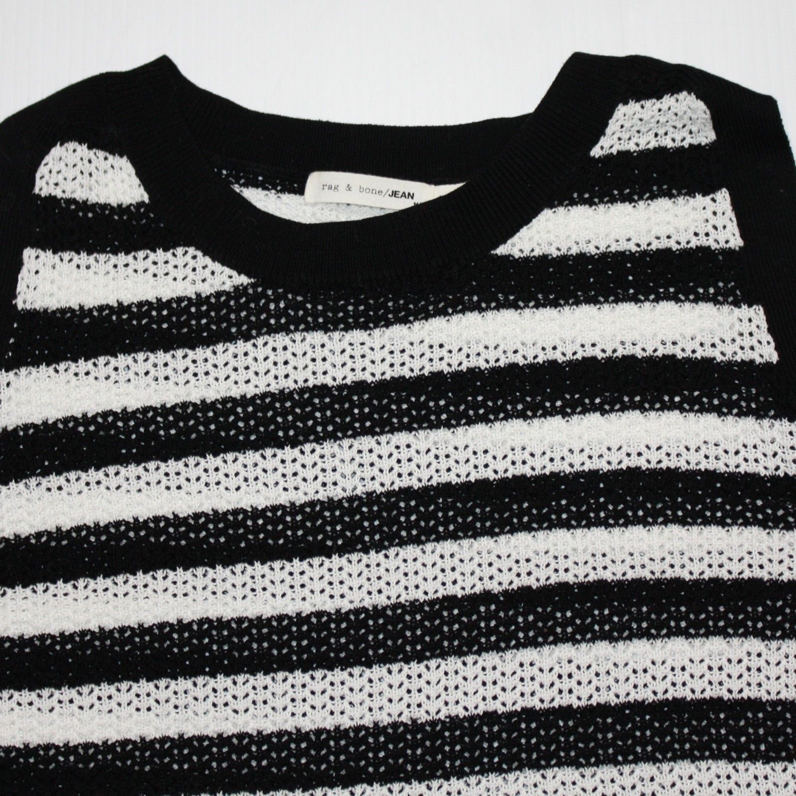 Rag & Bone Tracey Cold-Shoulder Striped Sweater NWOT $231 Size M / US 6-8 / IT 42-44 - 10 Thumbnail