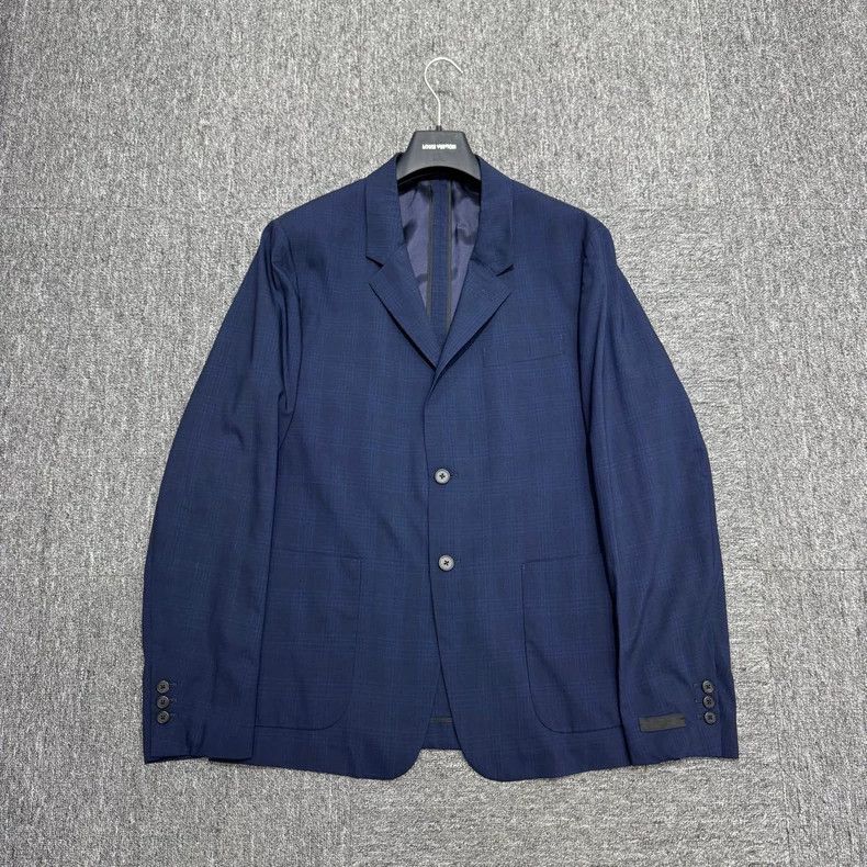 Prada prada blue striped suit jacket size 52-dmc Size US L / EU 52-54 / 3 - 1 Thumbnail