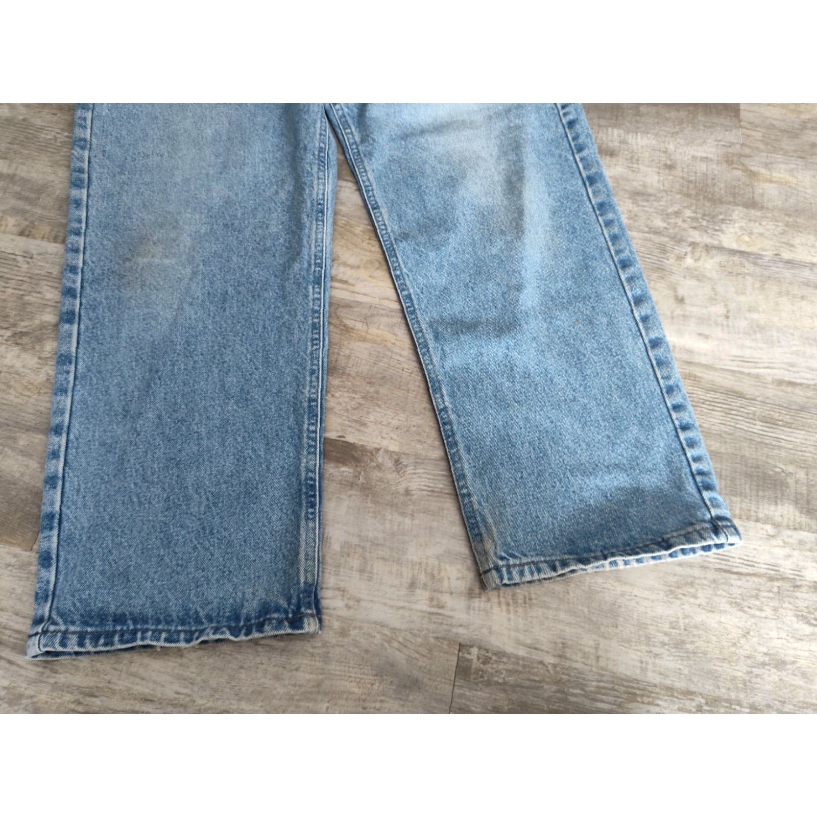 Carhartt VINTAGE Carhartt Jeans Mens Relaxed Fit 38x28 Blue Tapered Denim Medium Wash 90s Distressed Size US 38 / EU 54 - 3 Thumbnail