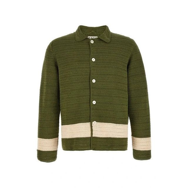 Bode BODE Marsh Green Shirt New & Authentic (Men's size:XL;) Size US XL / EU 56 / 4 - 1 Thumbnail