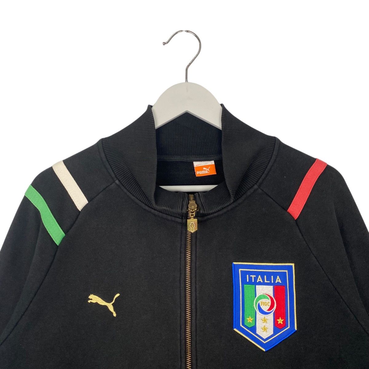 Vintage Vintage Puma Italy Teams Full Zip Sweater Black Size L Size US L / EU 52-54 / 3 - 4 Thumbnail