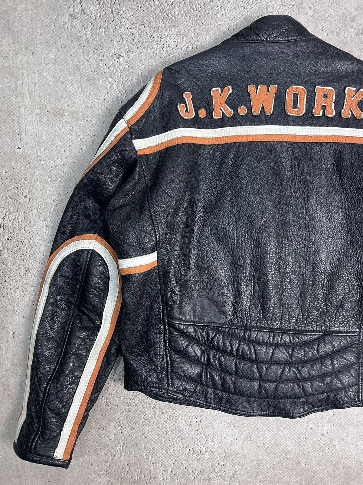 Vintage Vintage MOTO RACING F1 Leather HYPE Jacket Size US XL / EU 56 / 4 - 15 Thumbnail