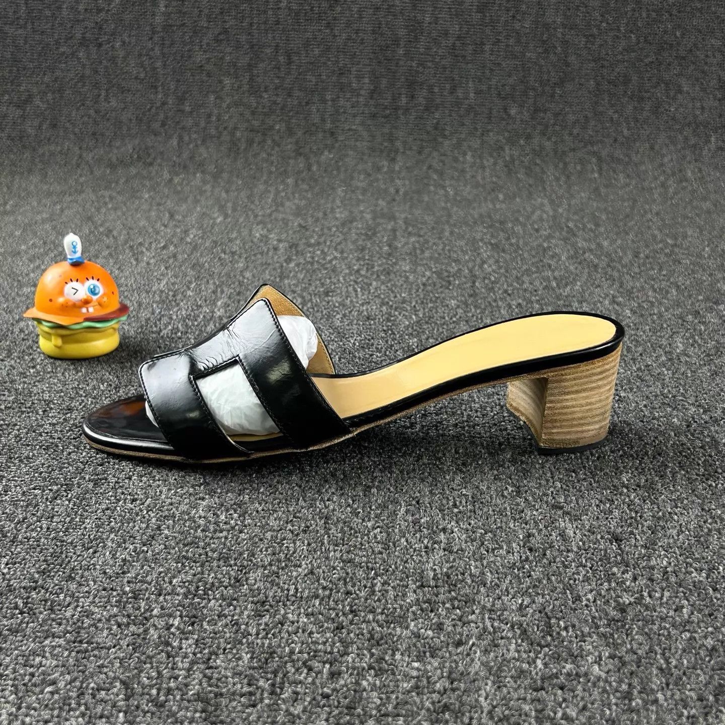 Hermes Hermes Black Slippers 39.5 Size US 9 / IT 39 - 3 Thumbnail