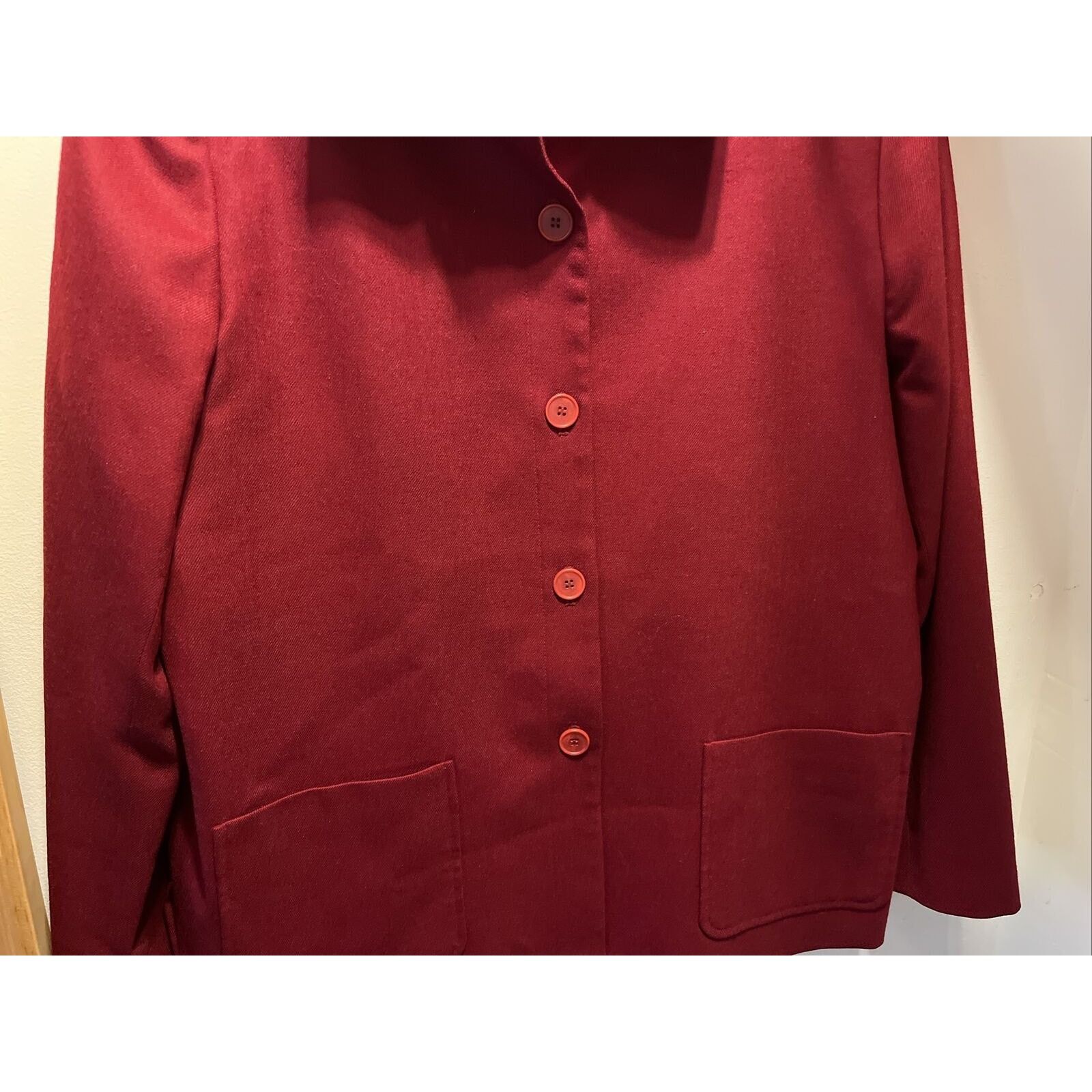 Pendleton Pendleton Vintage Women’s Size 18 Red Wool LS Button Up Coat Size XXL / US 16-18 / IT 52-54 - 5 Thumbnail