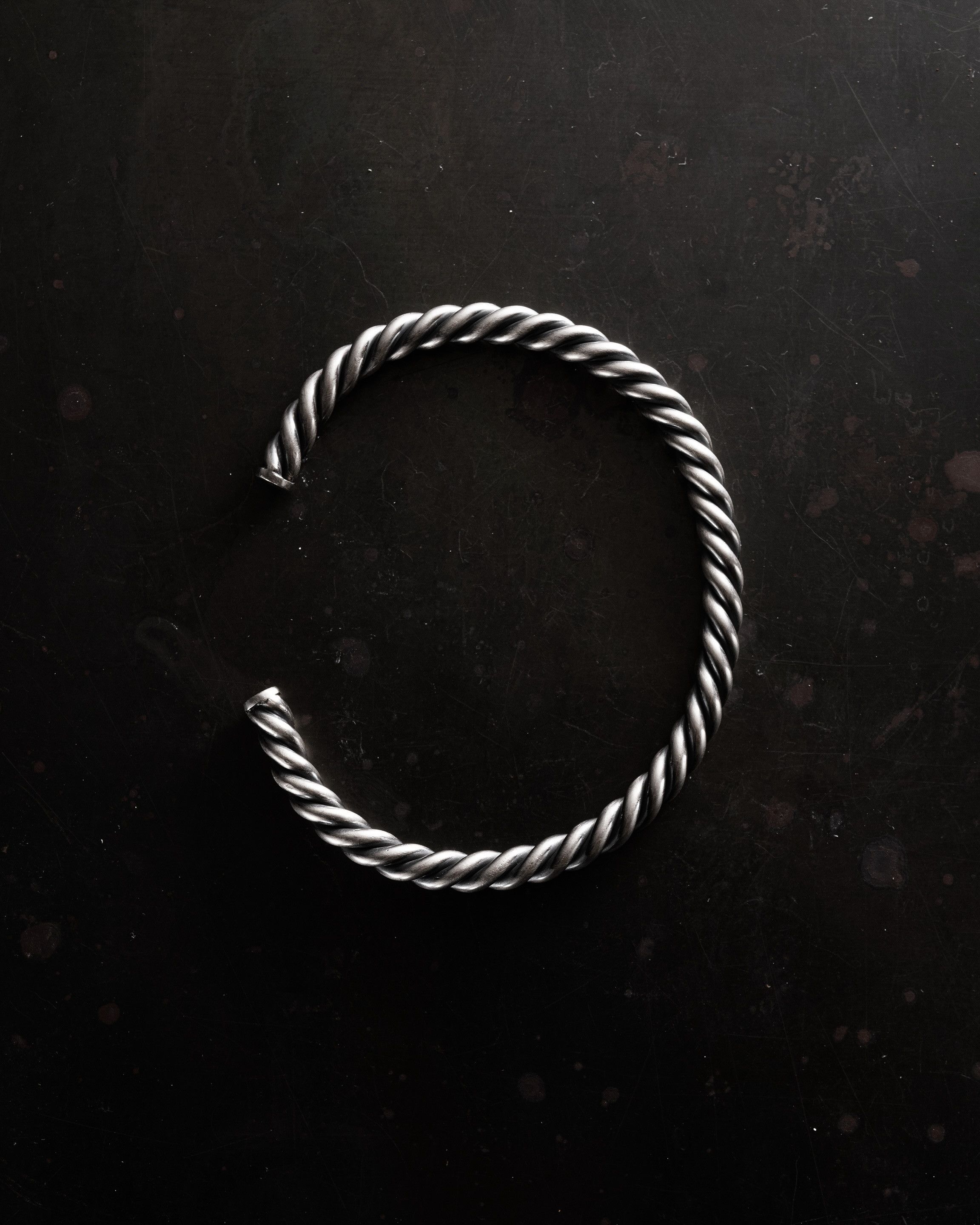 Jewelry × Vintage Silver bangle TWIST Size ONE SIZE - 1 Thumbnail