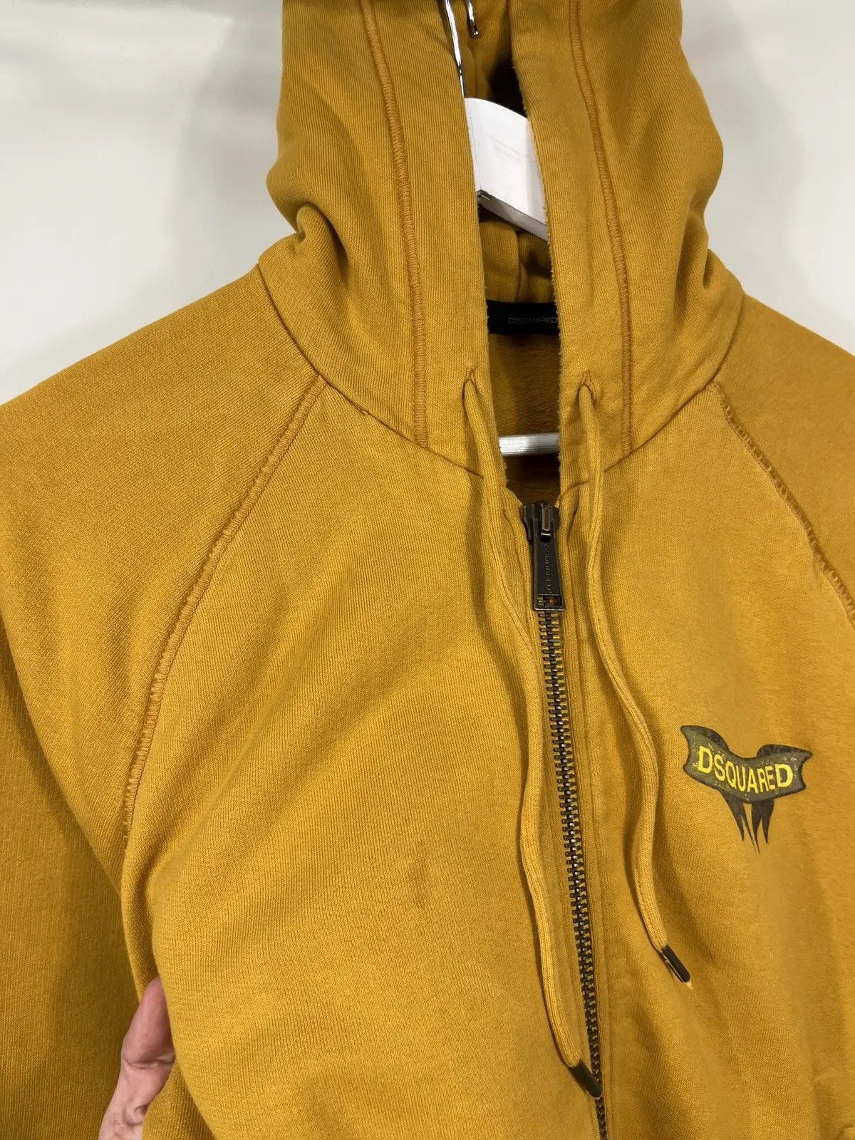 Dsquared2 Dsquared2 Luxury Yellow Big Logo Zip Up Hoodie Size US M / EU 48-50 / 2 - 5 Thumbnail