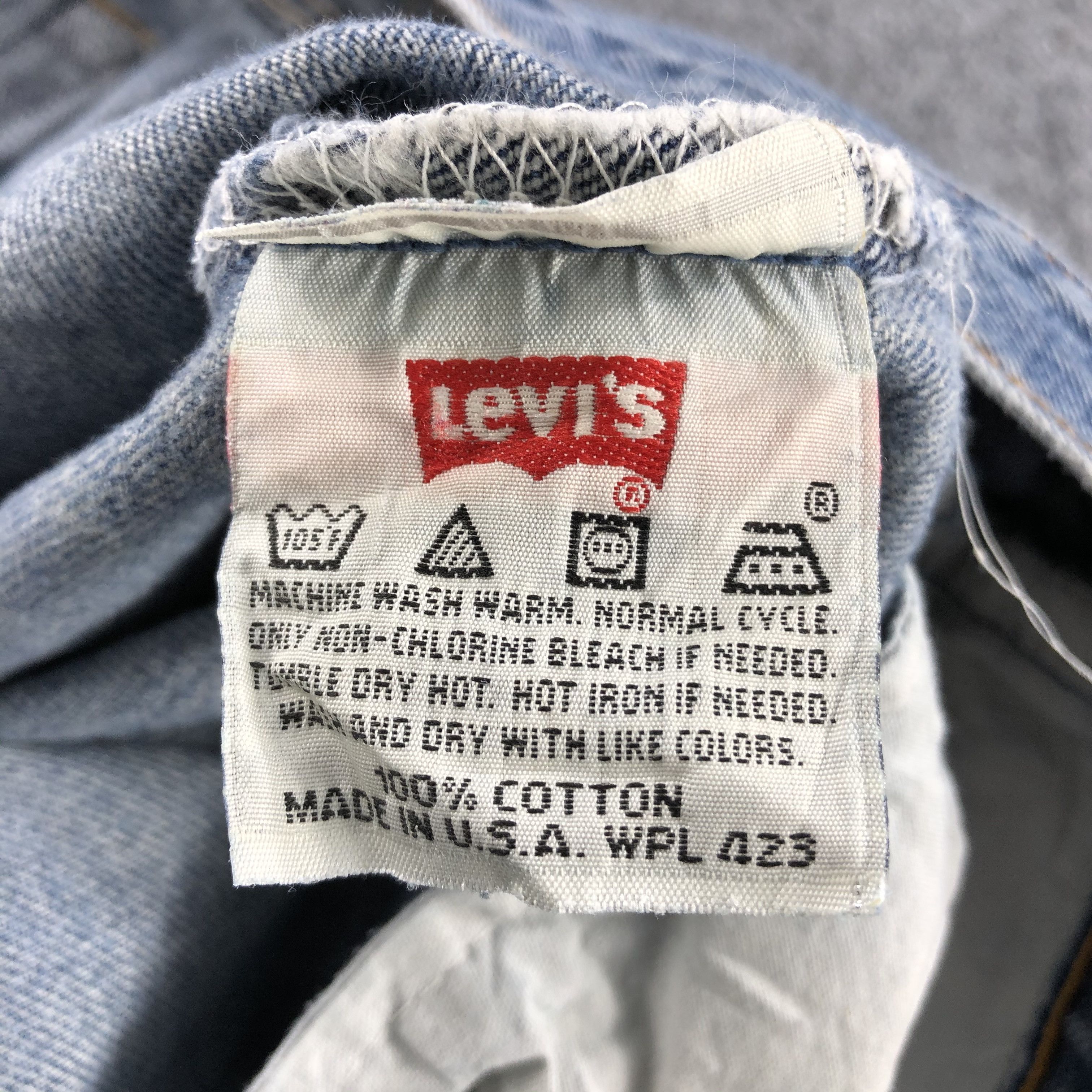 Levi's 90s Vintage Light Wash Levis 501 Jeans-J2194 Size US 31 - 11 Thumbnail