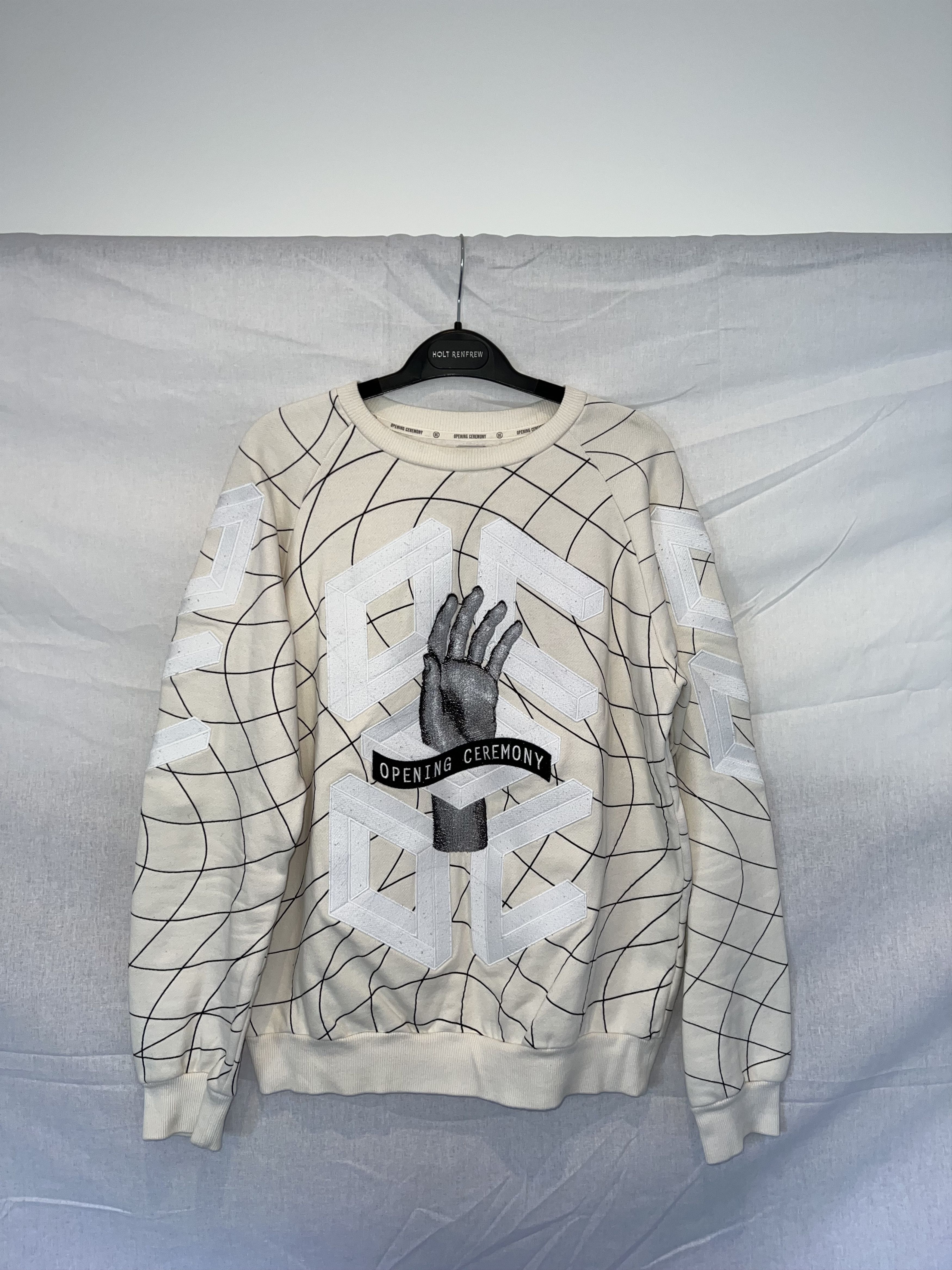 Opening Ceremony Logo Hand Geometric Crewneck - 80% OFF SALE